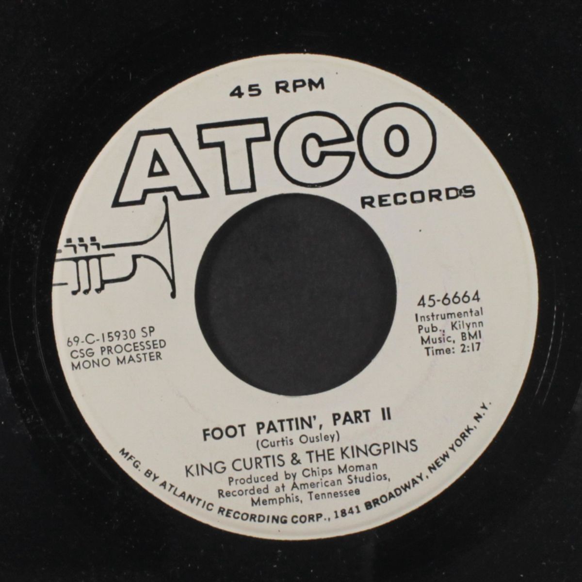 foot pattin', part 2 / same by KING CURTIS