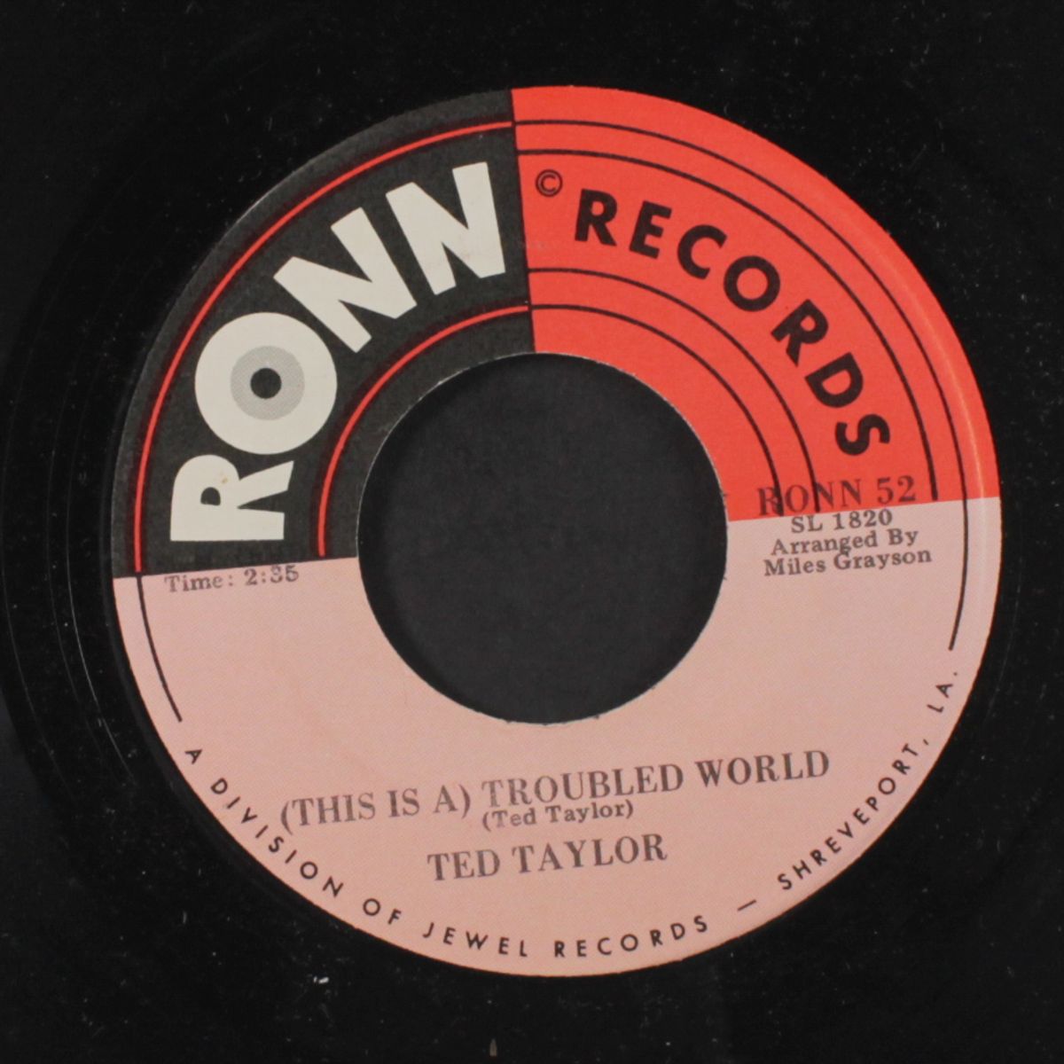 how's your love life baby / troubled world by TED TAYLOR