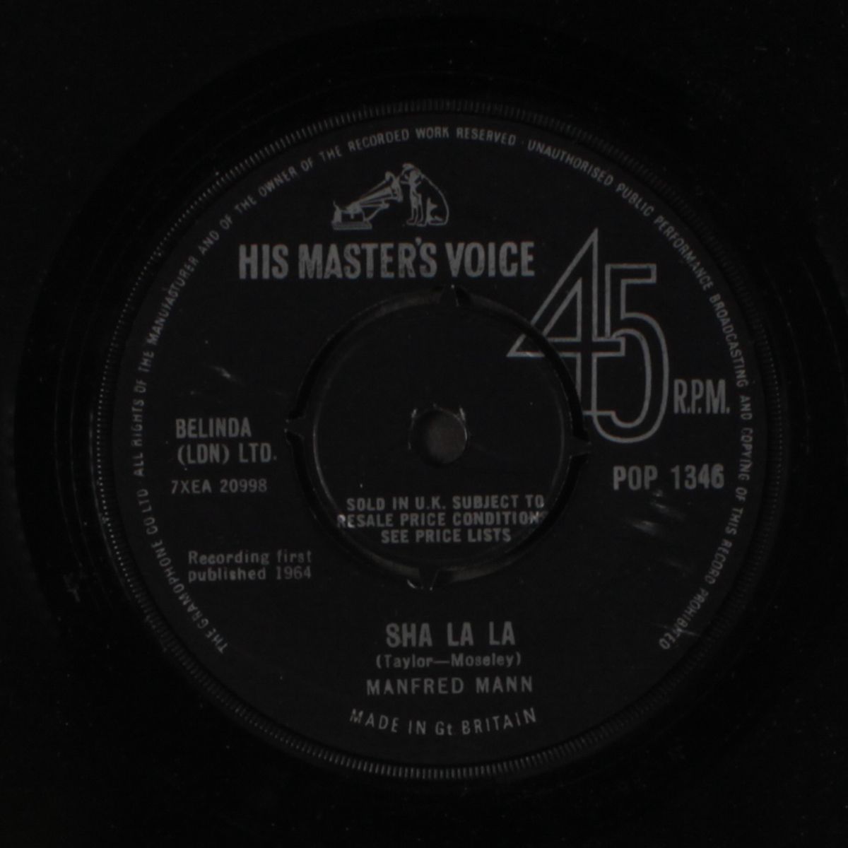 sha la la / john hardy by MANFRED MANN