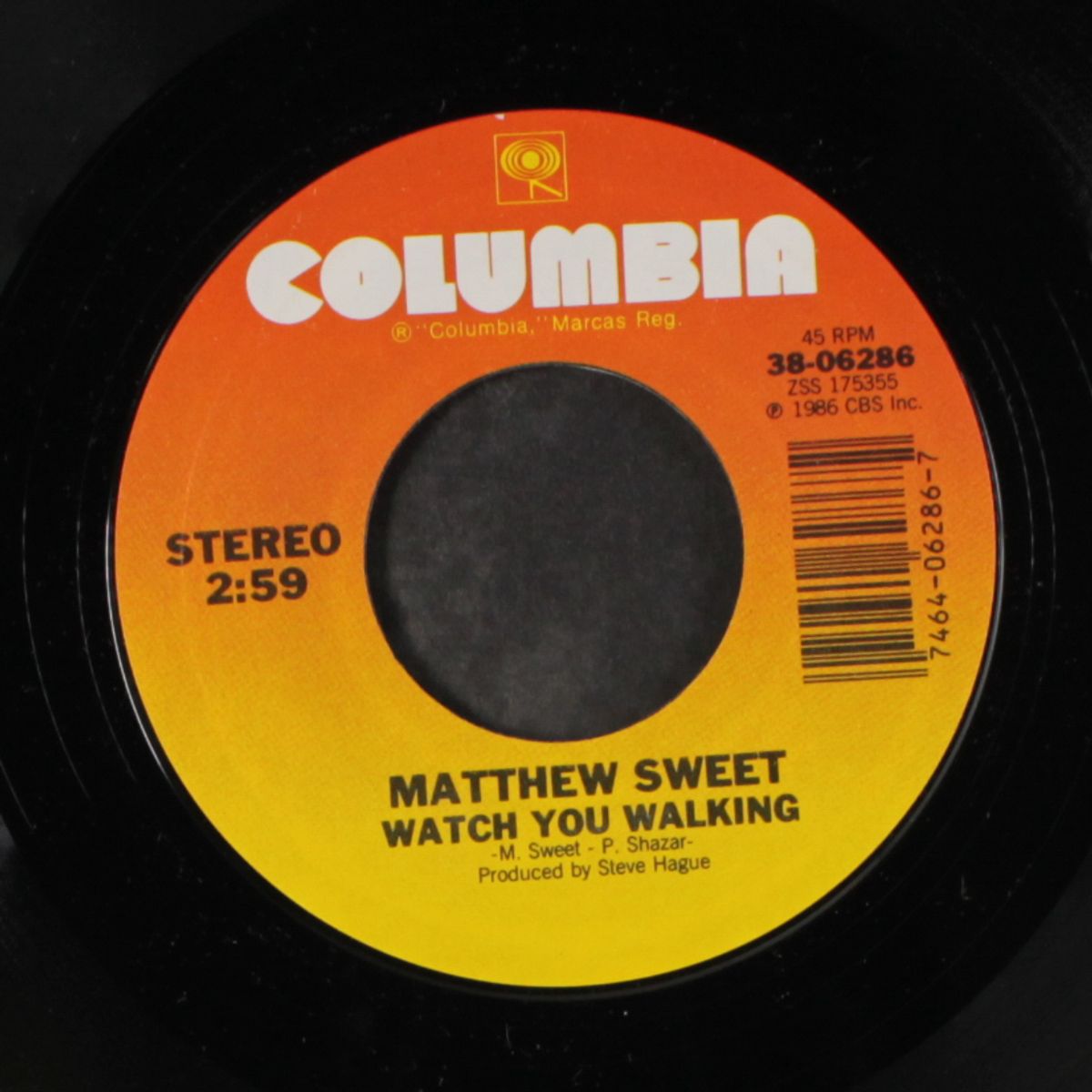 save time for me / watch you walking by MATTHEW SWEET