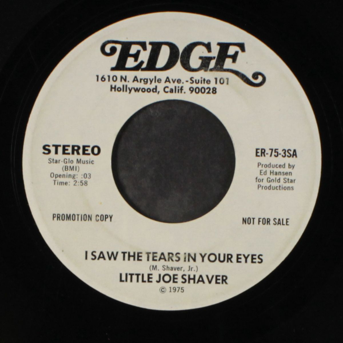 i saw the tears in your eyes by LITTLE JOE SHAVER