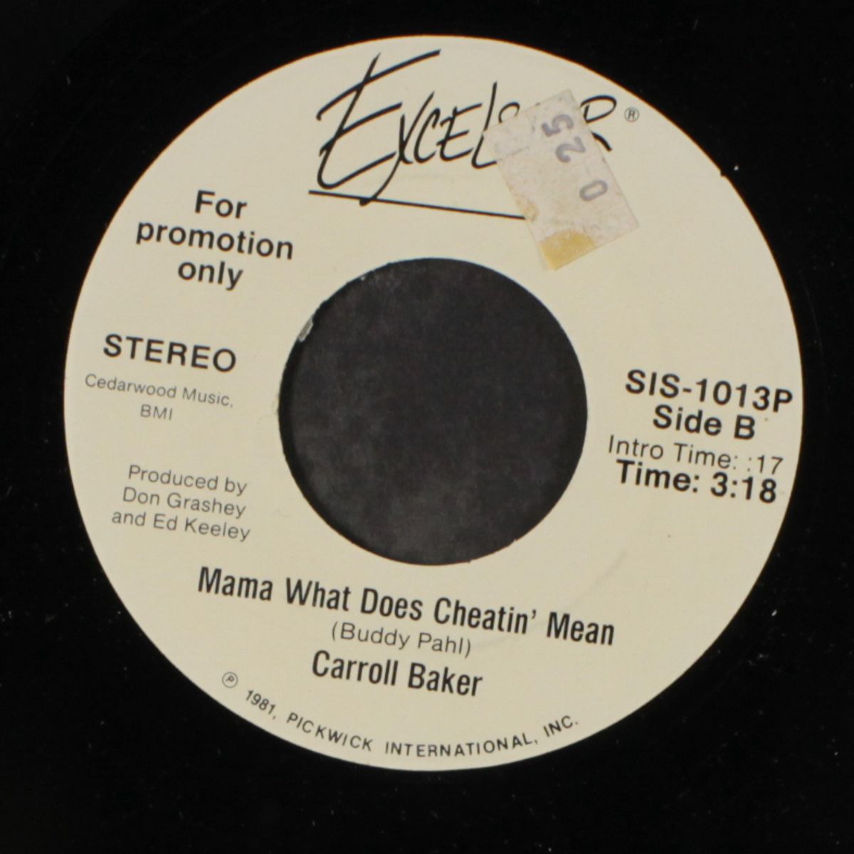 mama what does cheatin' mean / same by CARROLL BAKER