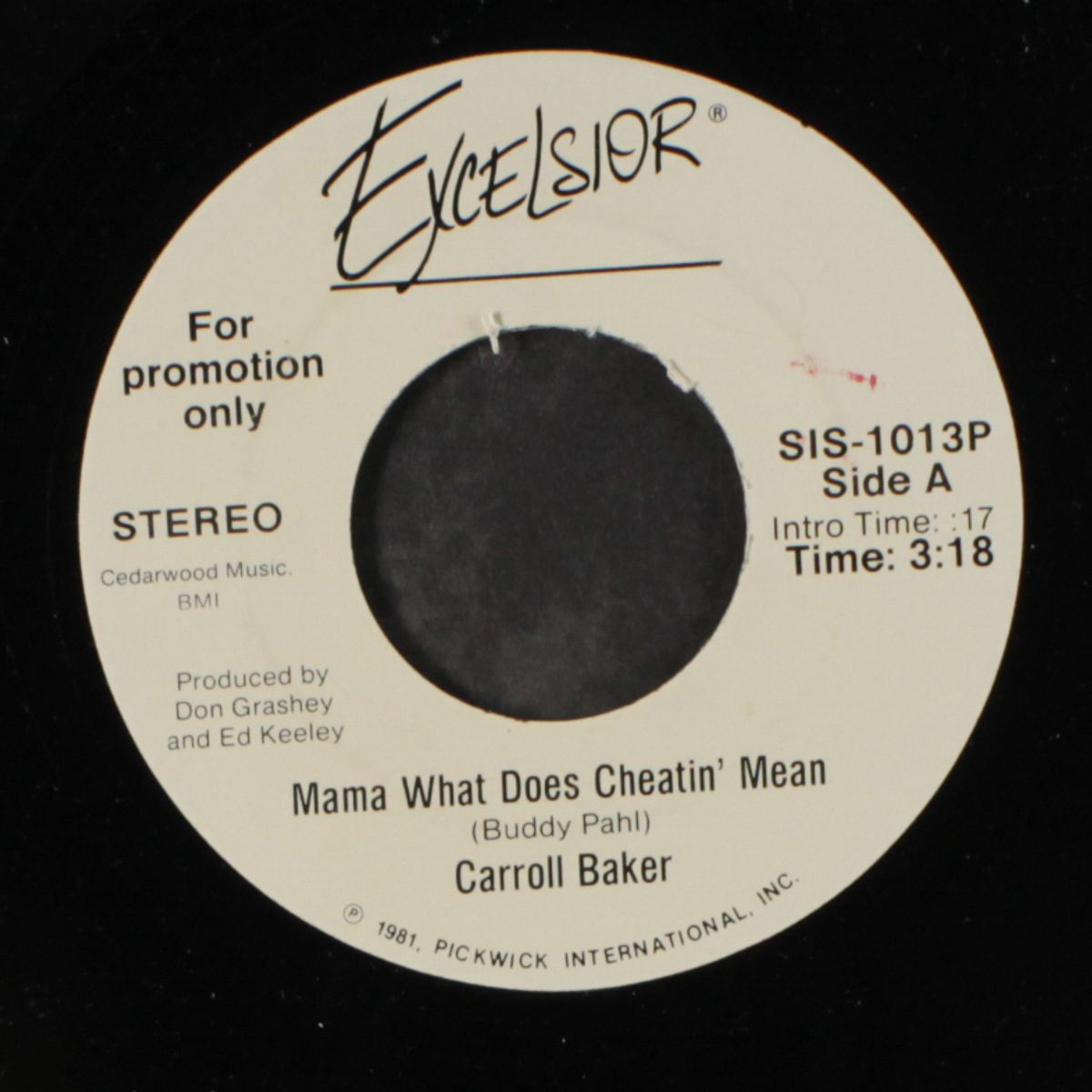 mama what does cheatin' mean / same by CARROLL BAKER