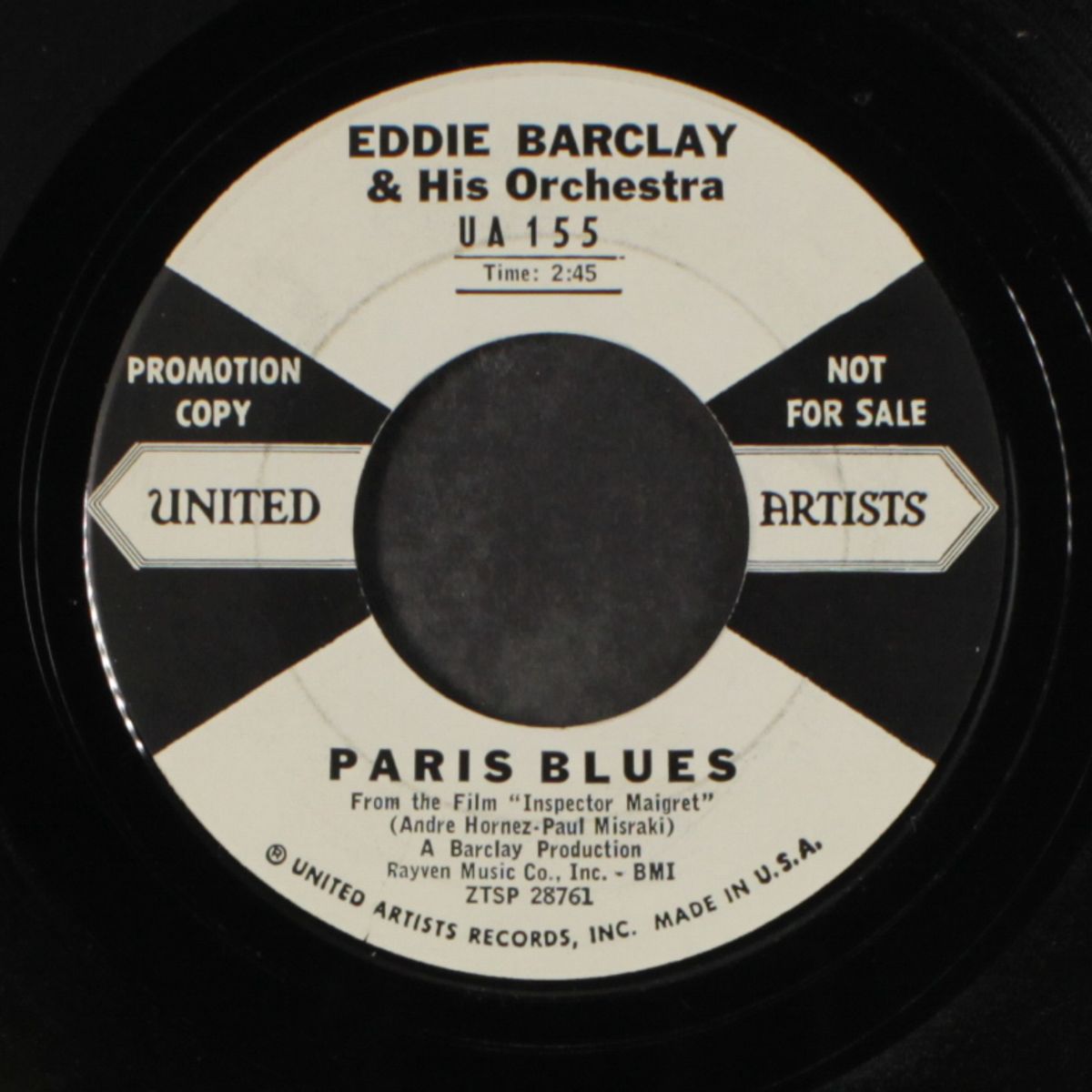 sermonette / paris blues by EDDIE BARCLAY