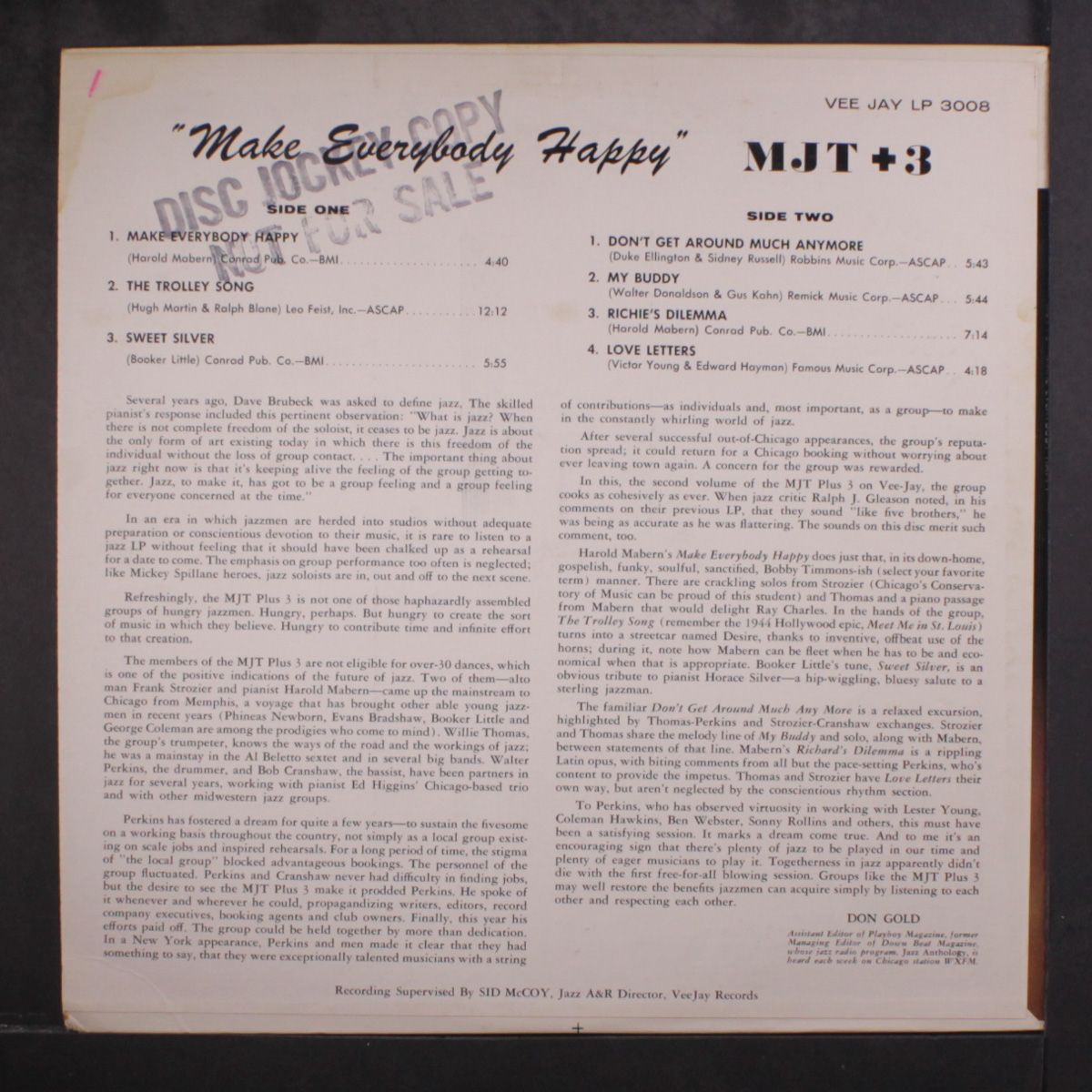 make everybody happy by MJT + 3