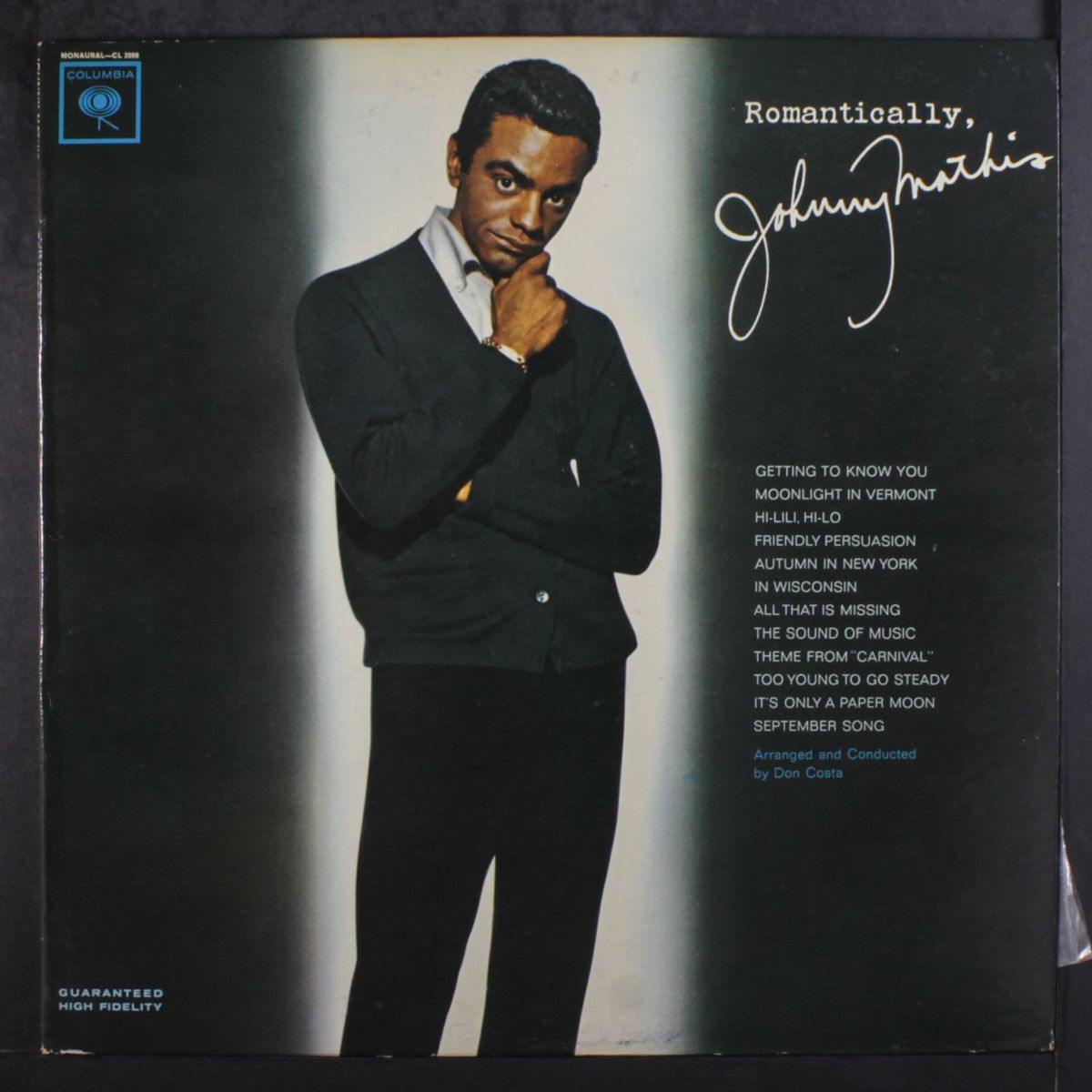 romantically by JOHNNY MATHIS