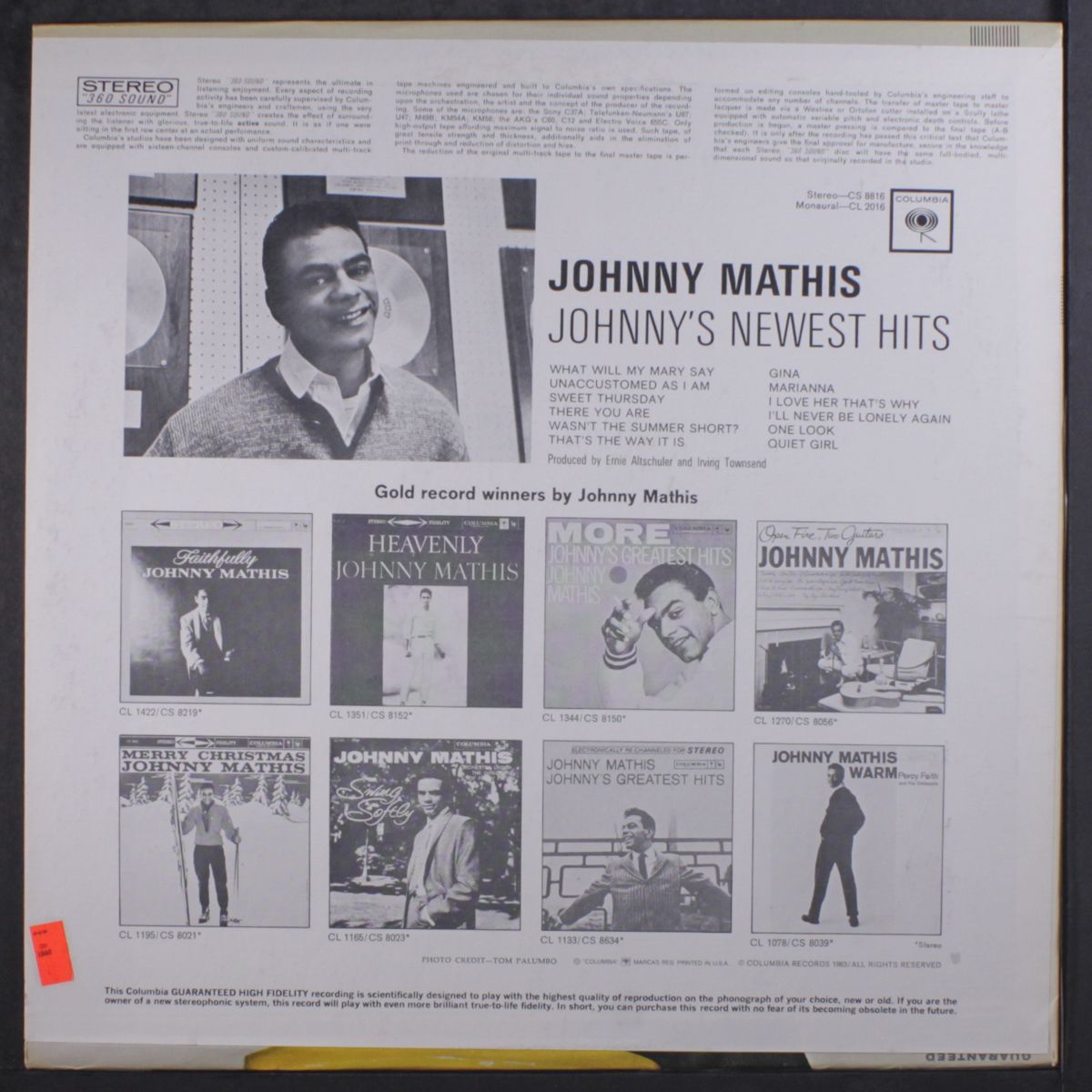 johnny's newest hits by JOHNNY MATHIS