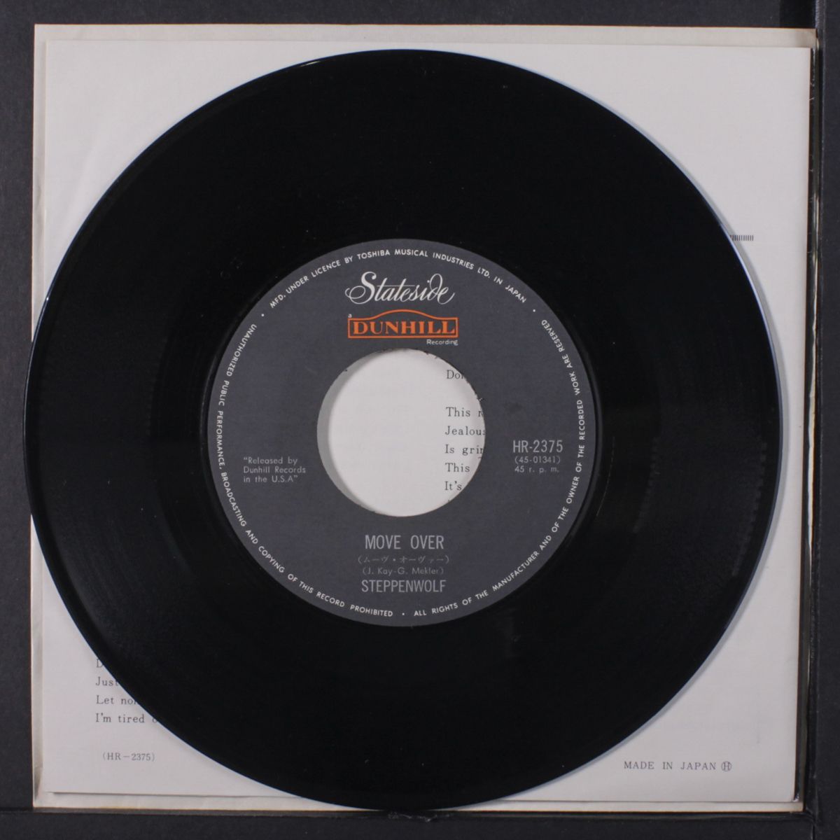 move over / power play by STEPPENWOLF