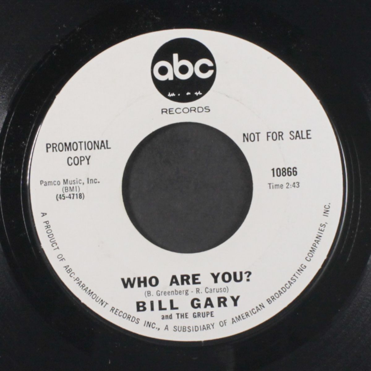 who are you / too young by BILLY GARY & GRUPE
