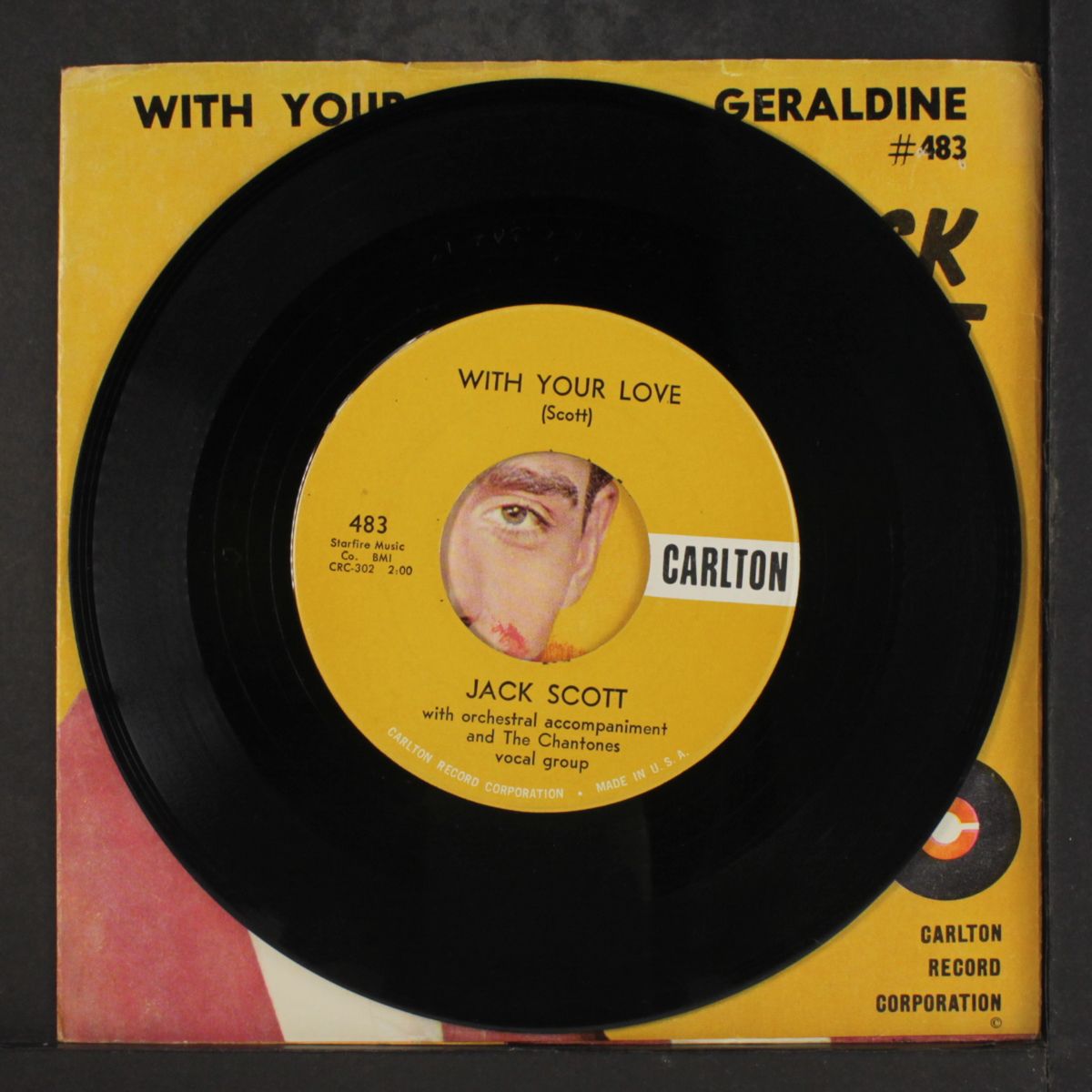 geraldine / with your love by JACK SCOTT