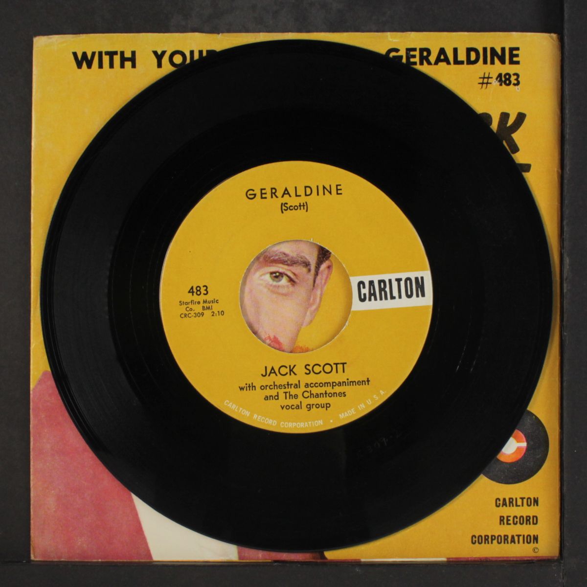 geraldine / with your love by JACK SCOTT