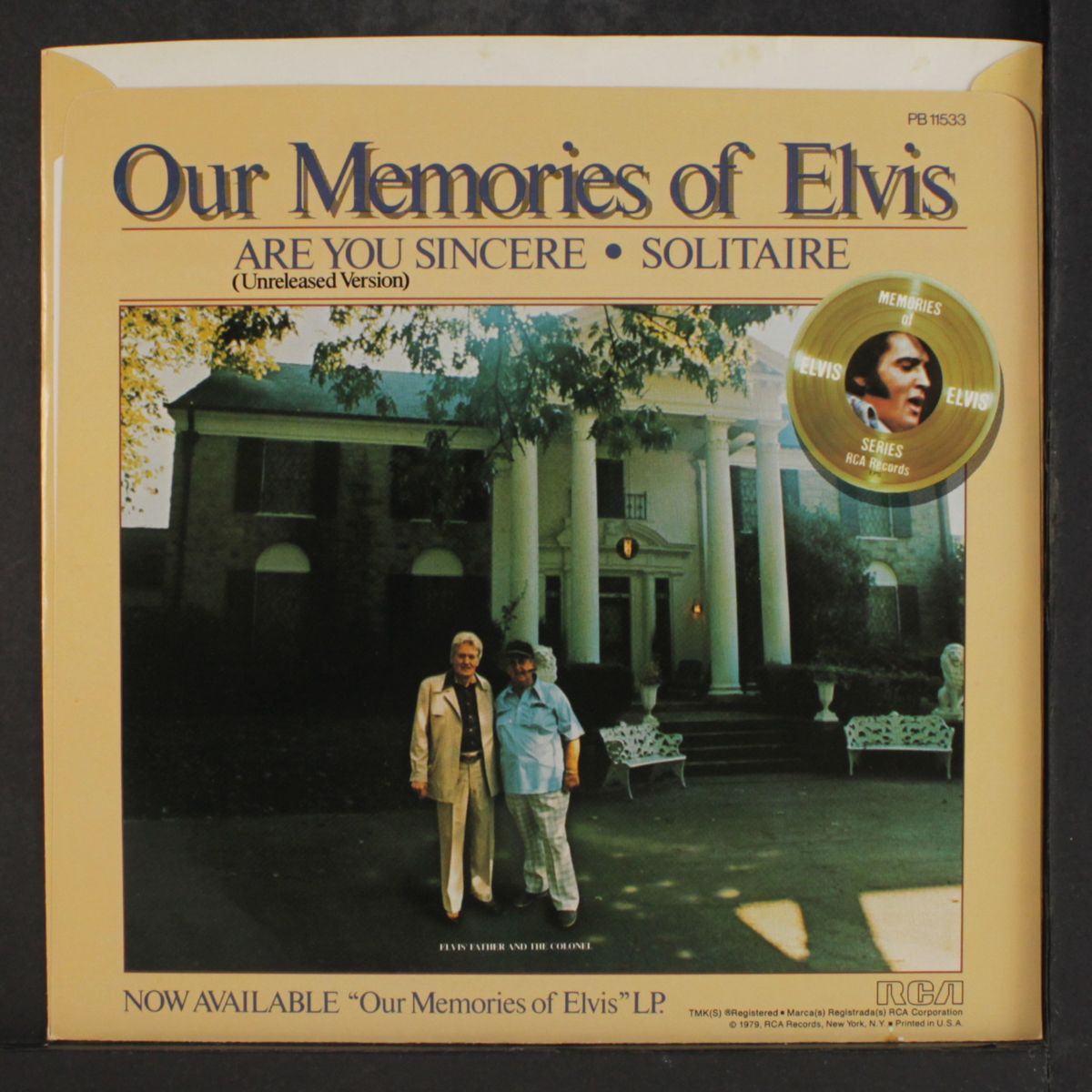 are you sincere / solitaire by ELVIS PRESLEY