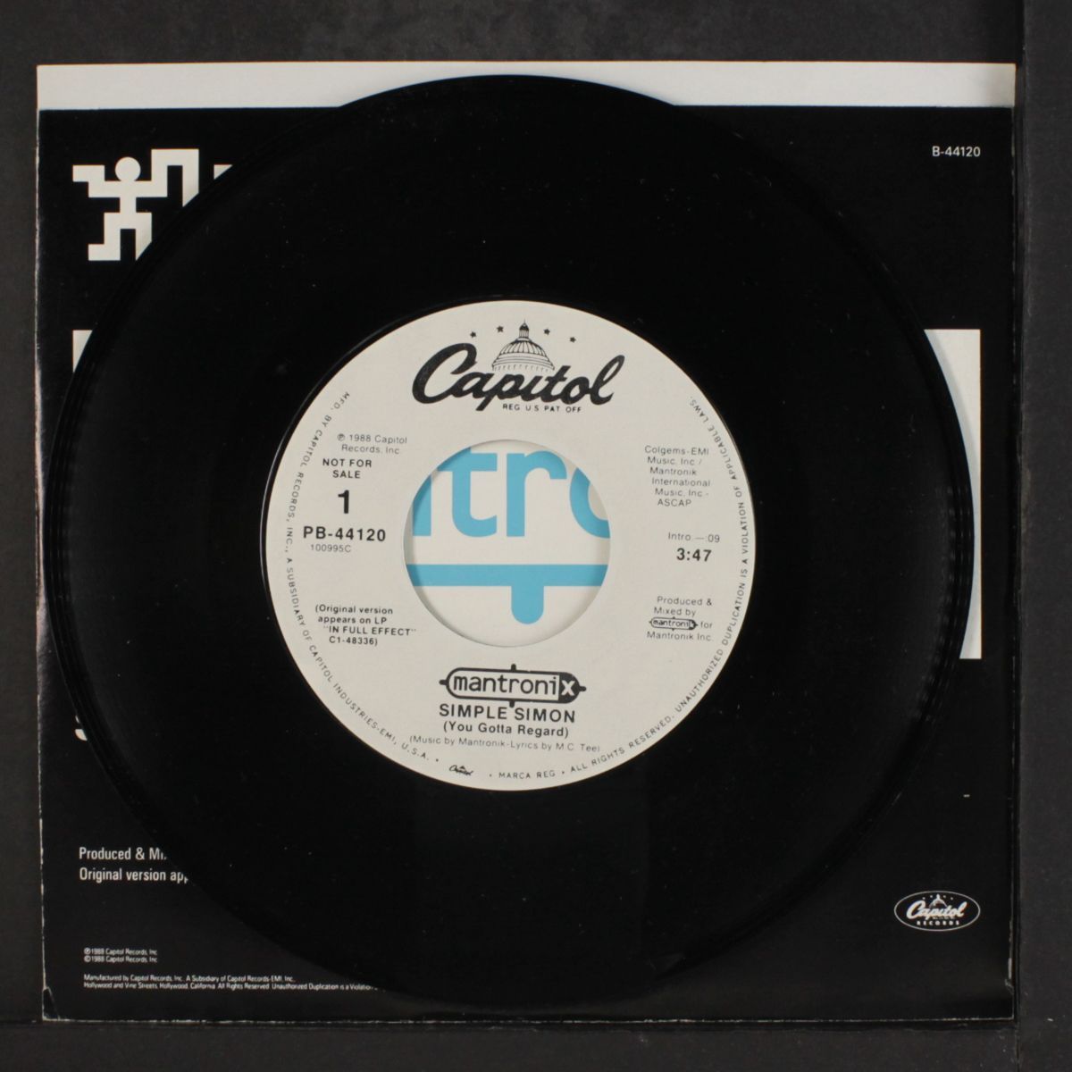 simple simon (you gotta regard) / same by MANTRONIX