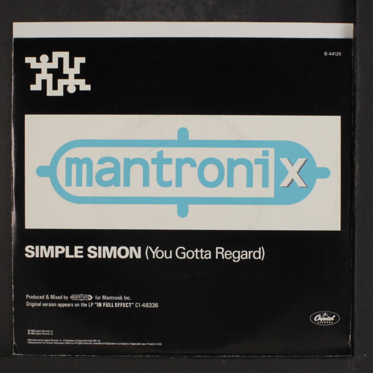 simple simon (you gotta regard) / same by MANTRONIX