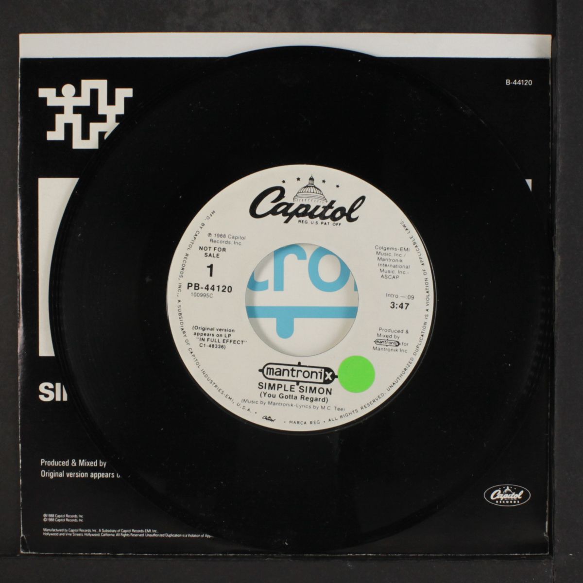 simple simon (you gotta regard) / same by MANTRONIX