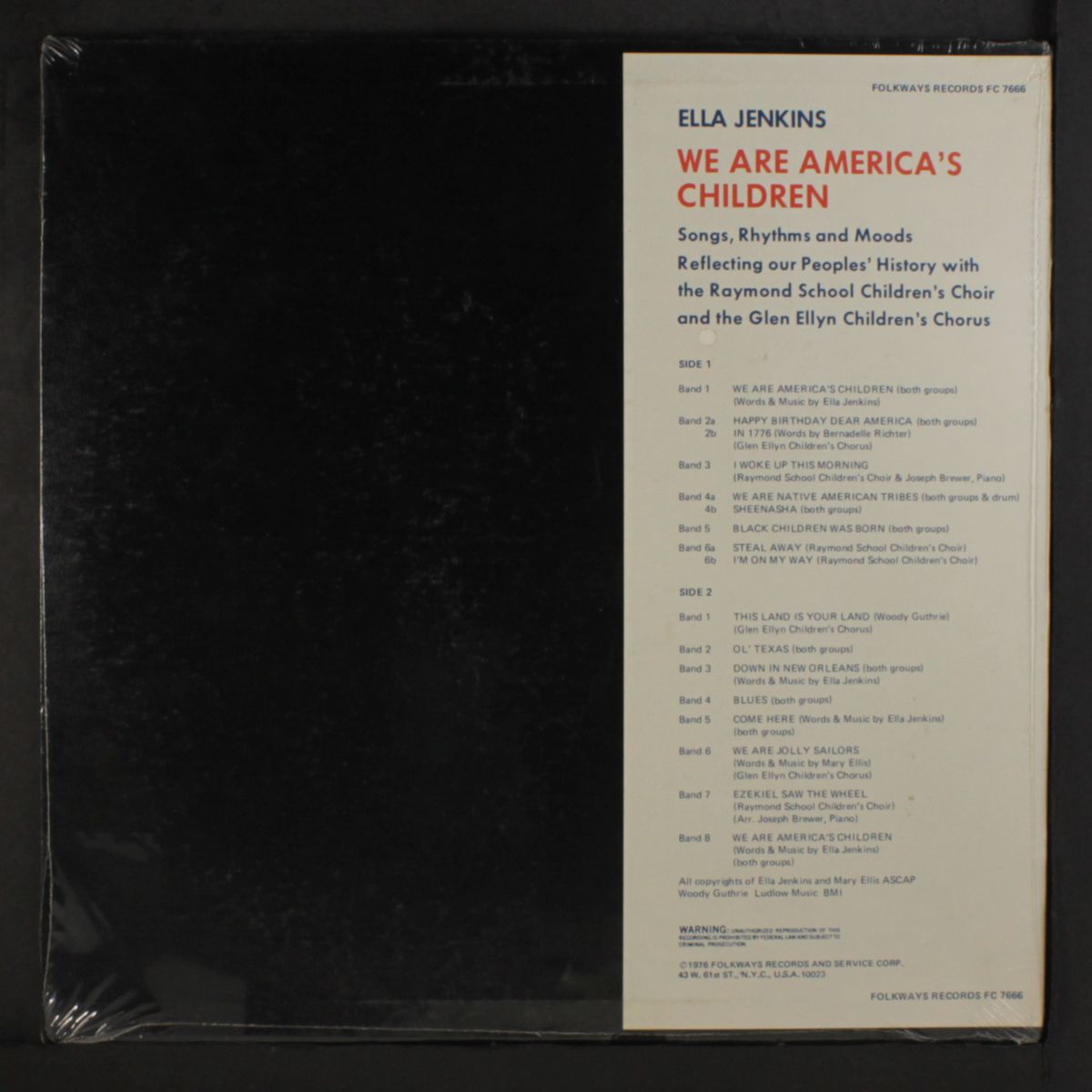 we are america's children by ELLA JENKINS