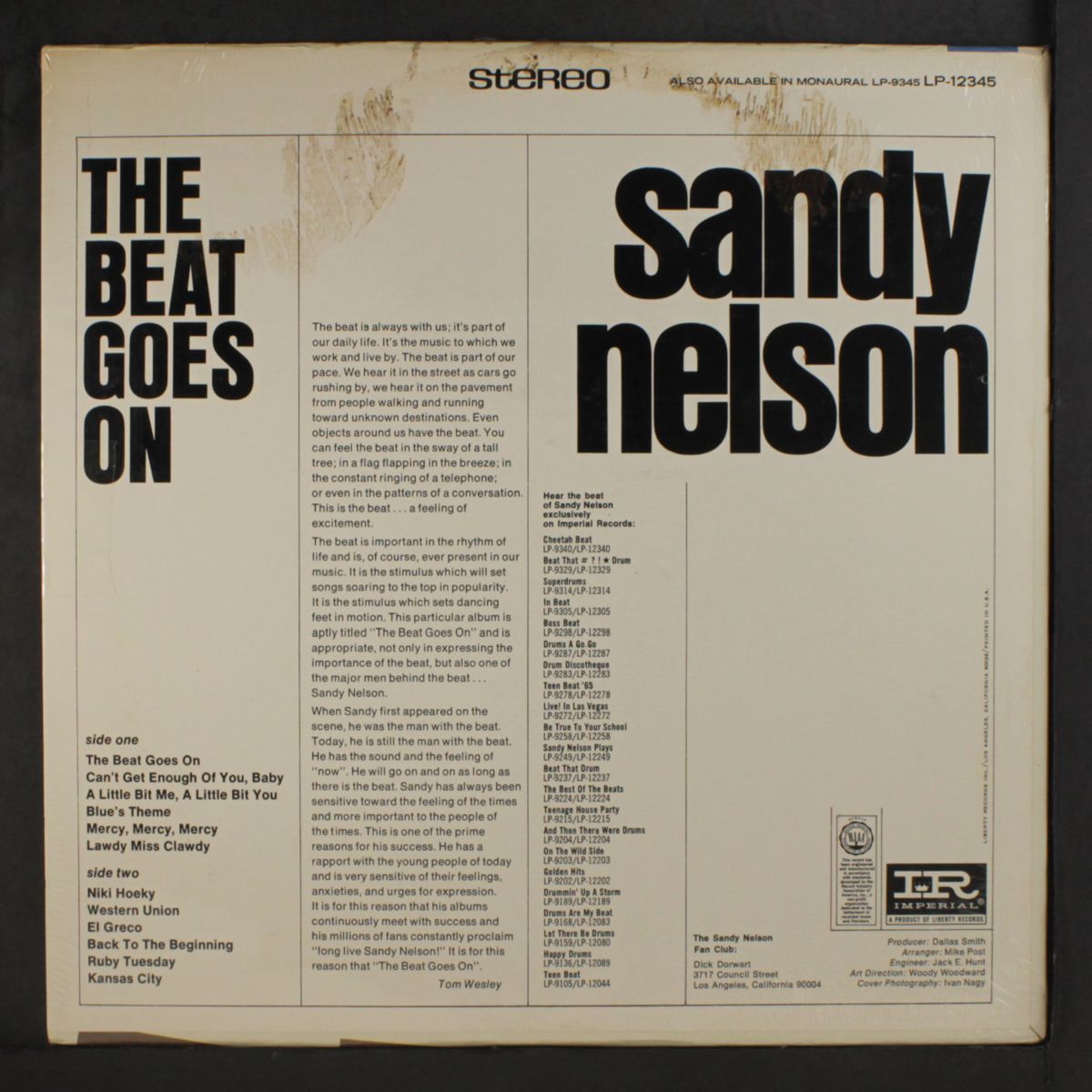 the beat goes on by SANDY NELSON