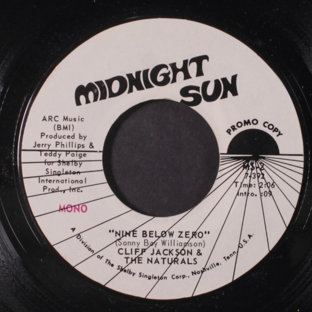 nine below zero / mono by CLIFF JACKSON