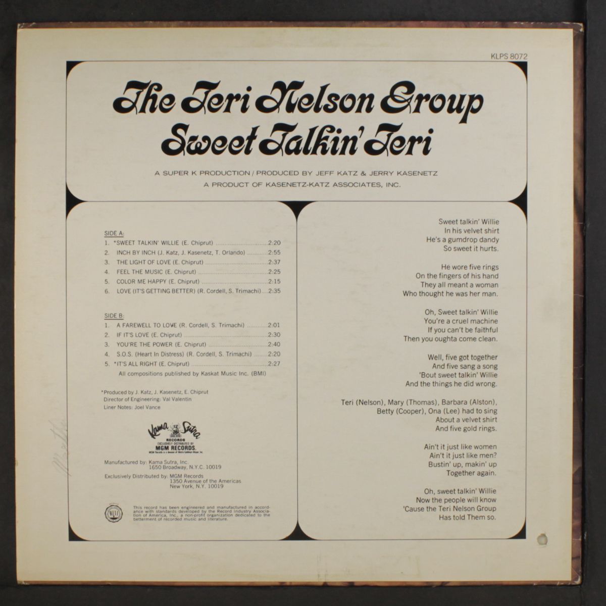 sweet talkin' teri by TERI NELSON GROUP