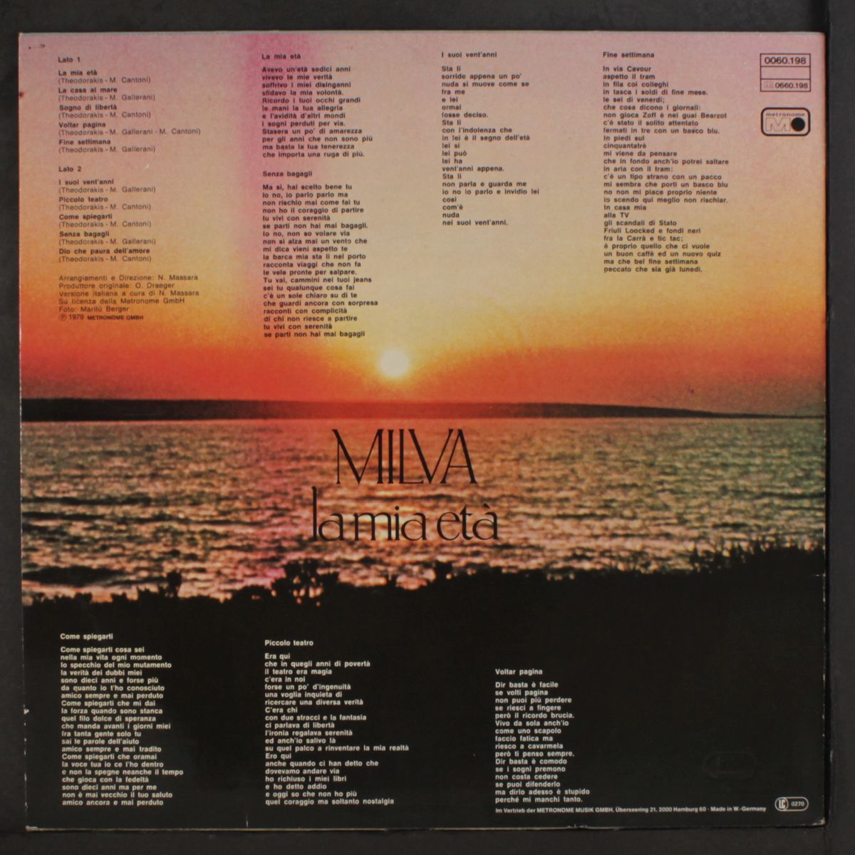 la mia eta by MILVA
