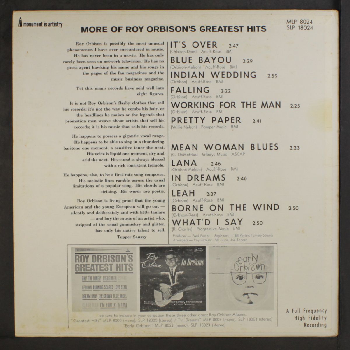 more of roy orbison's greatest hits by ROY ORBISON