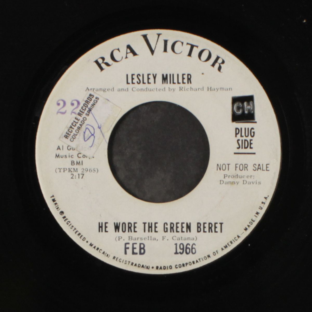 bringing out my tears / he wore the green beret by LESLEY MILLER