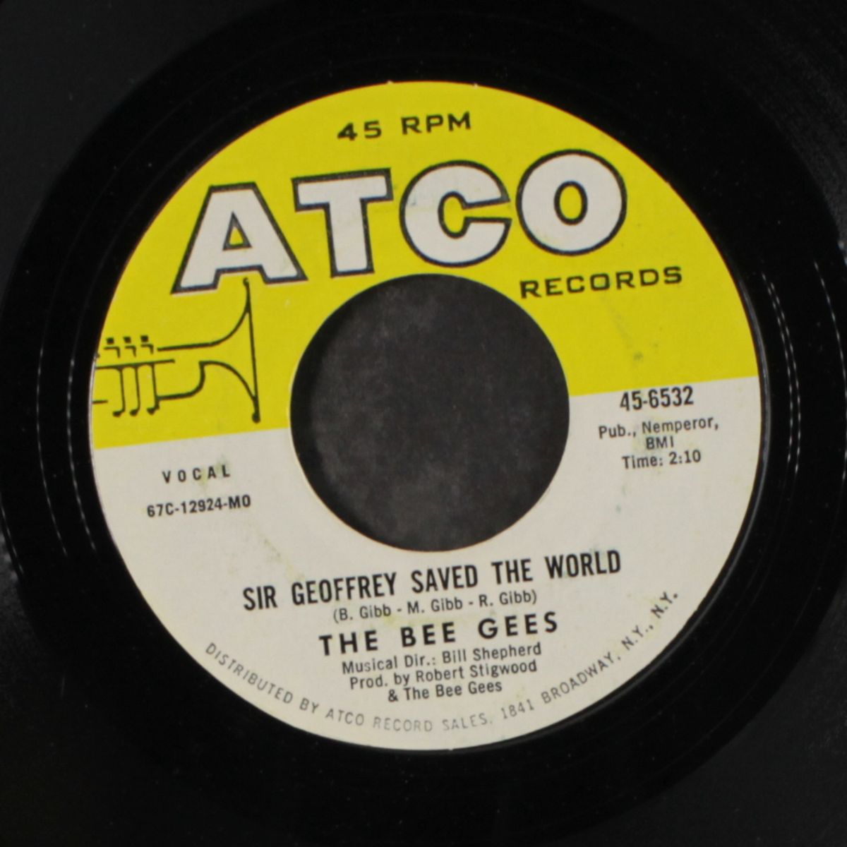 (the lights went out in) massachusetts / sir geoffrey saved the world by BEE GEES