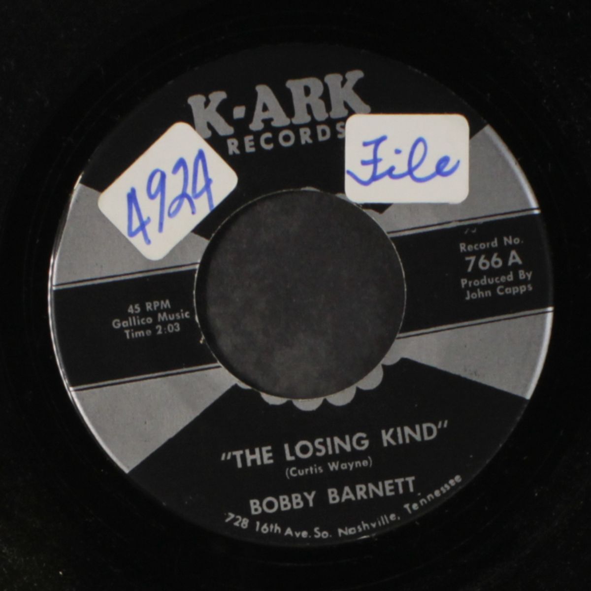 the losing kind / a long way to go by BOBBY BARNETT