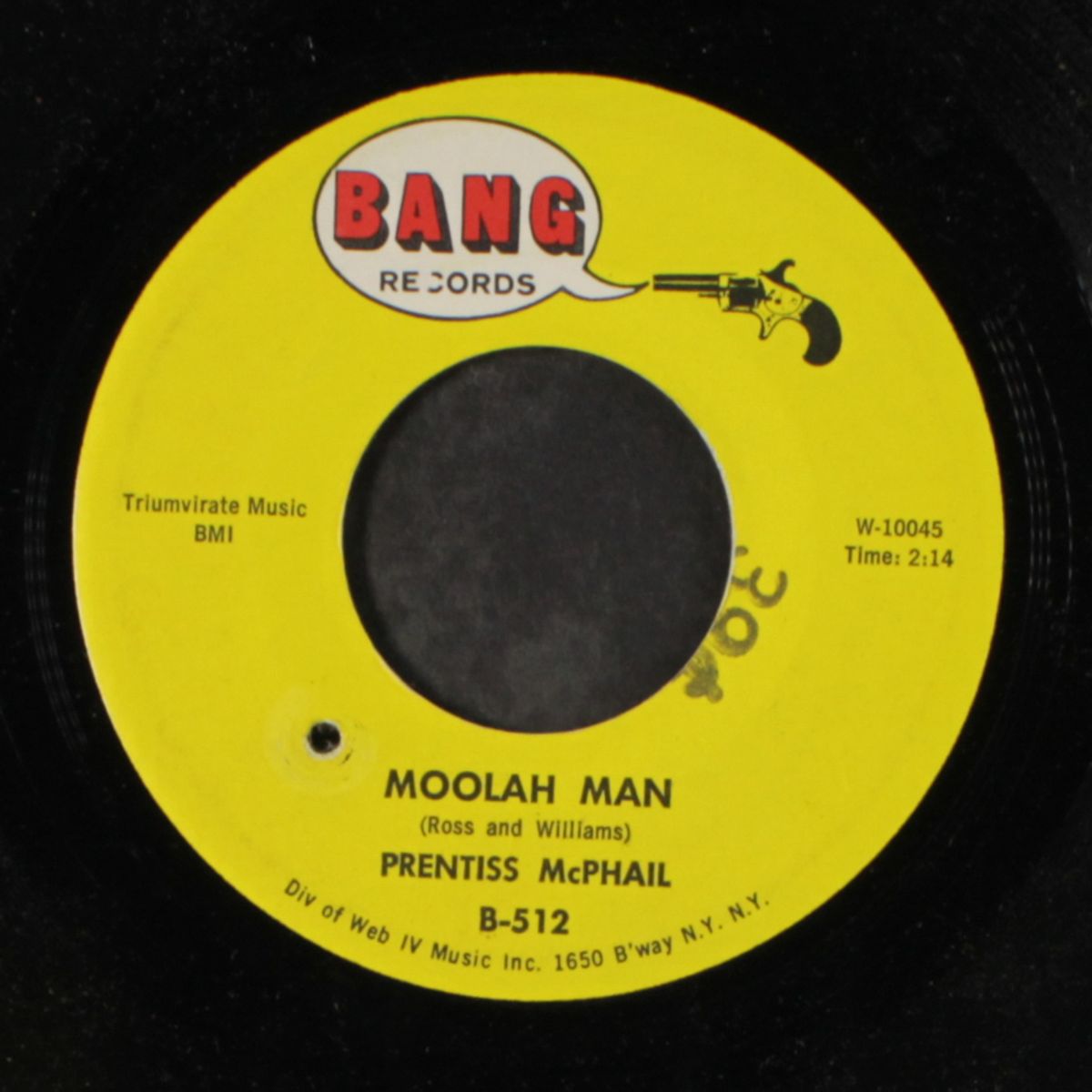 moolah man / that's where i'll be by PRENTISS MCPHAIL