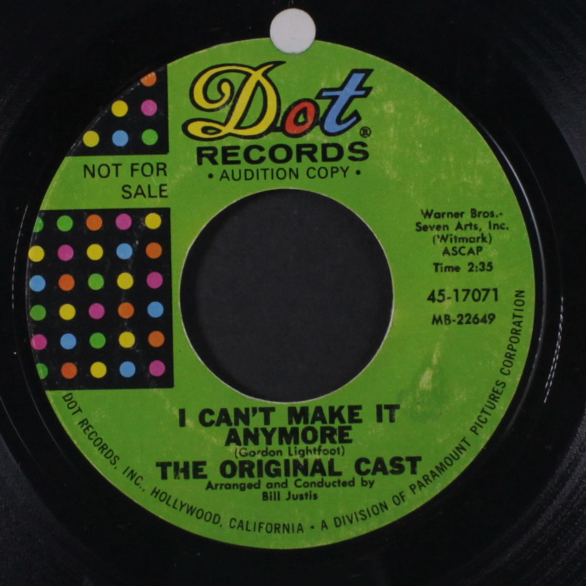 just like tom thumb's blues / i can't make it anymore by ORIGINAL CAST