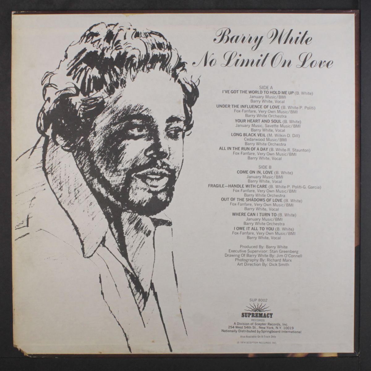 no limit on love by BARRY WHITE