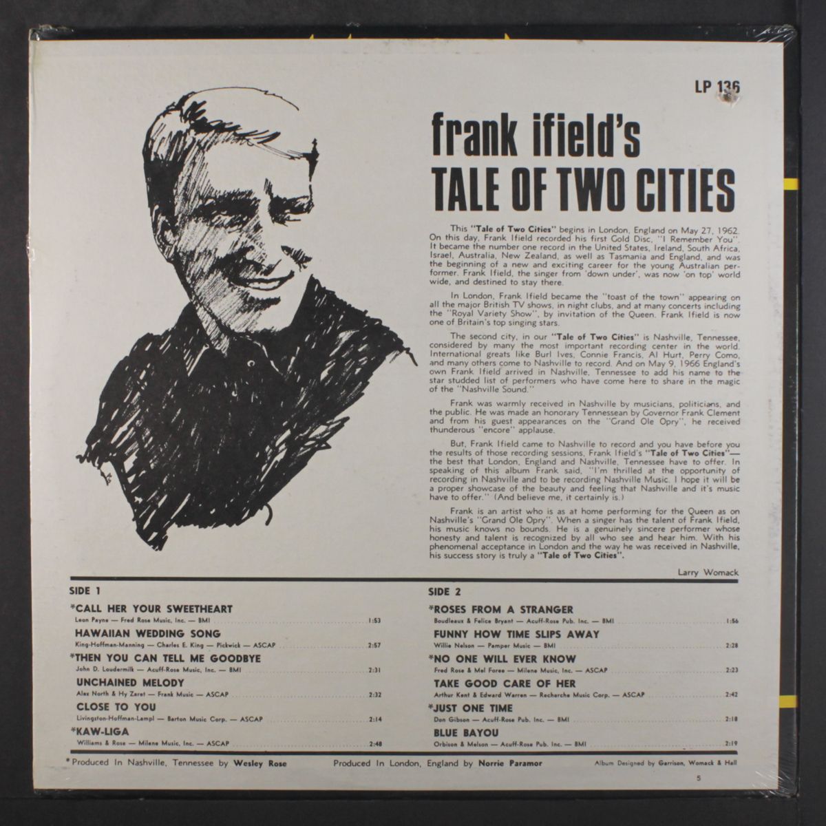 tale of two cities by FRANK IFIELD