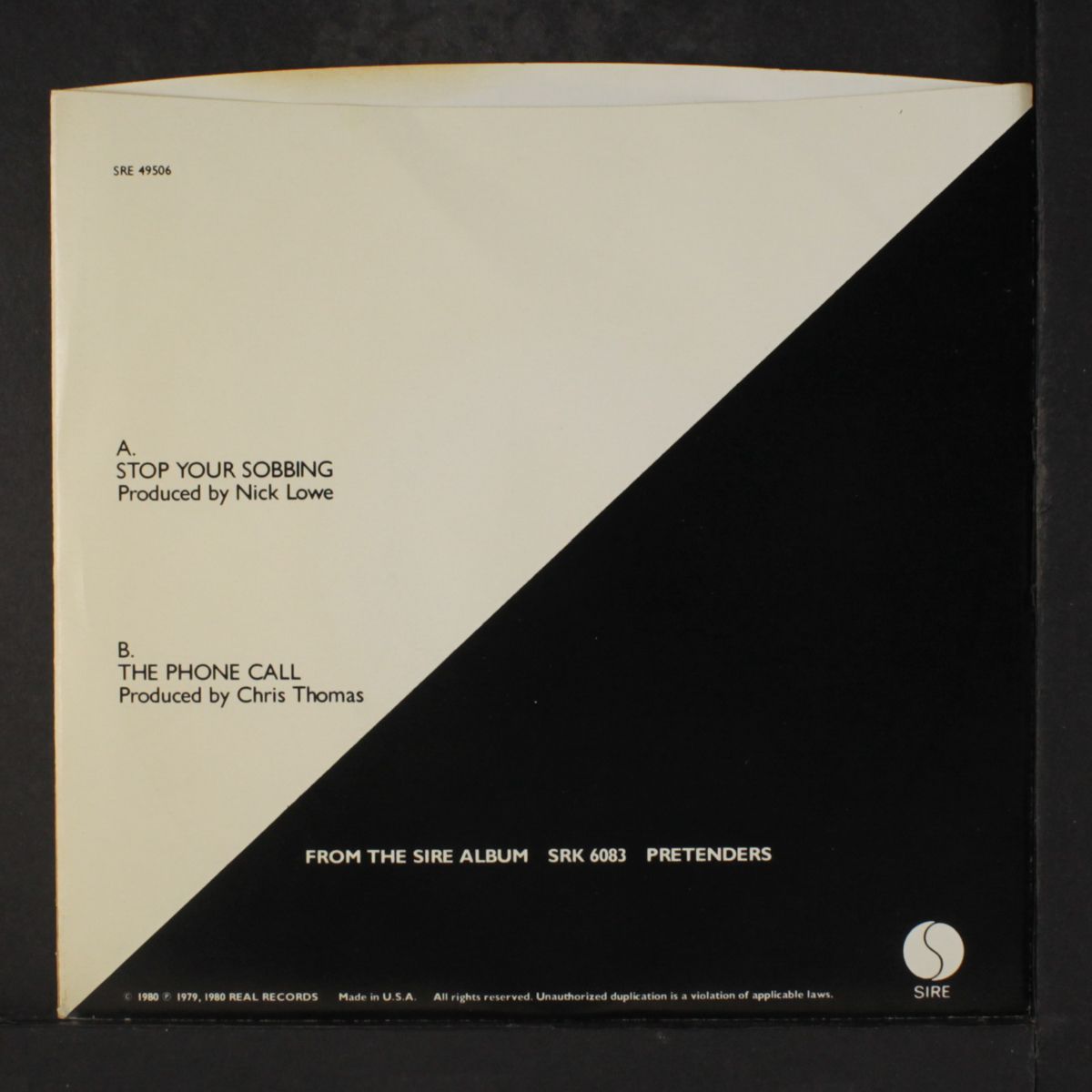 stop your sobbing / the phone call by PRETENDERS
