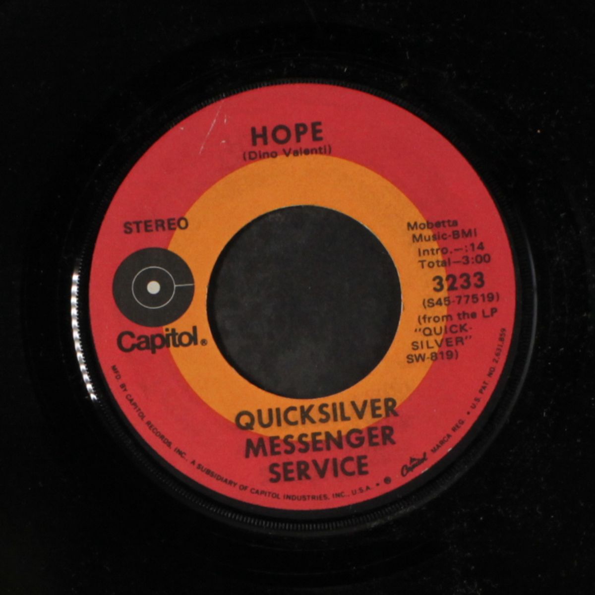 hope / i found love by QUICKSILVER MESSENGER SERVICE