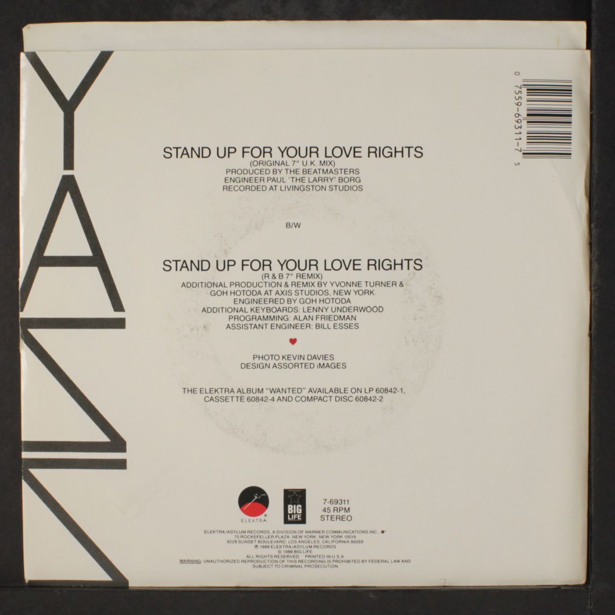 stand up for your love rights by YAZZ
