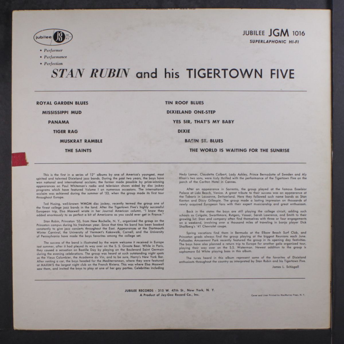 and his tiger town five by STAN RUBIN