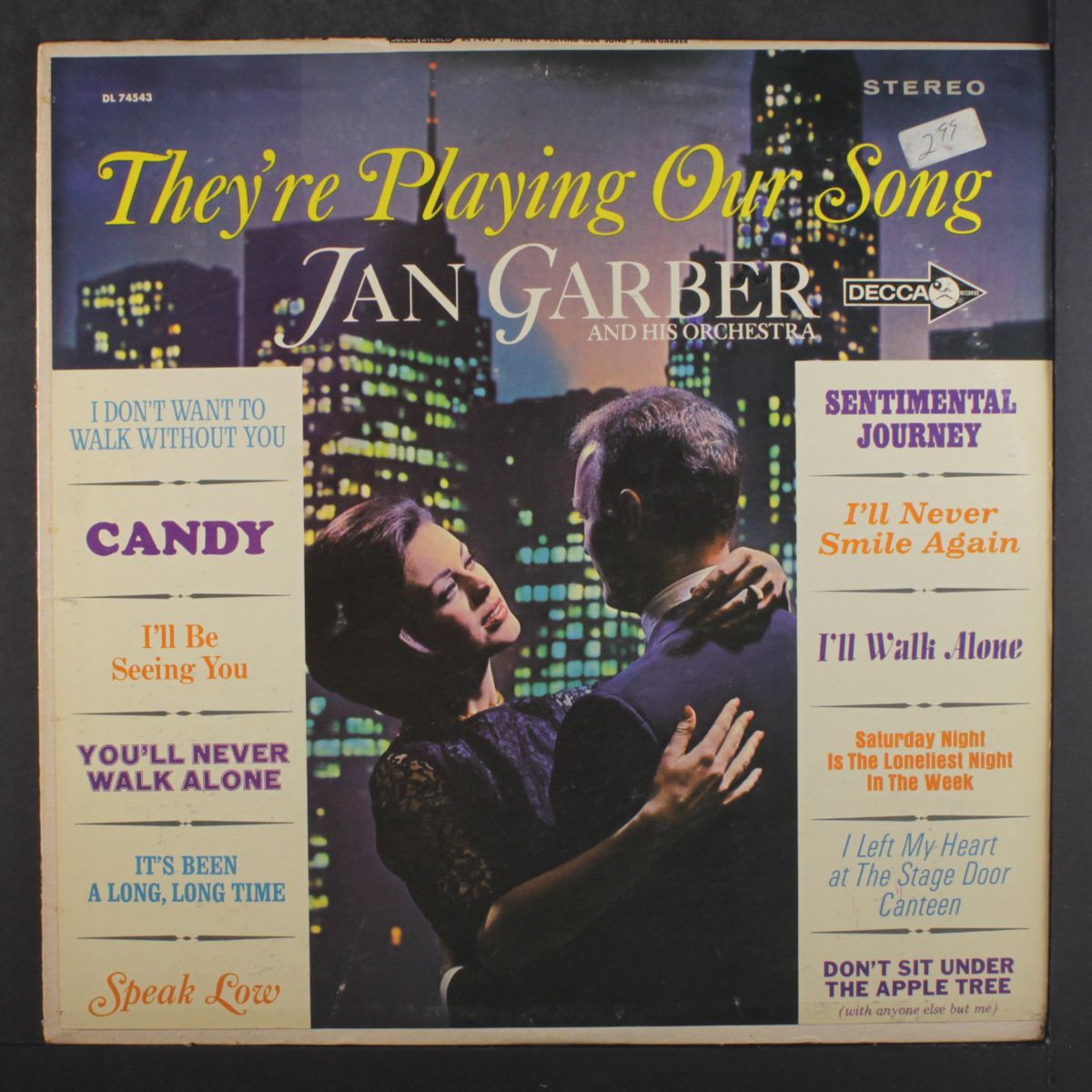 they're playing our song by JAN GARBER