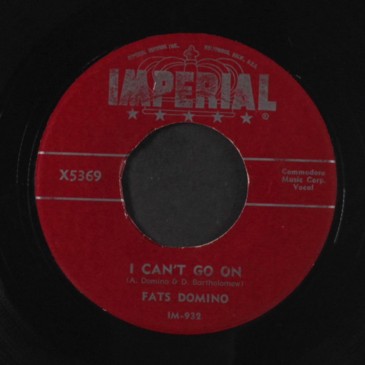 poor me / i can't go on by FATS DOMINO