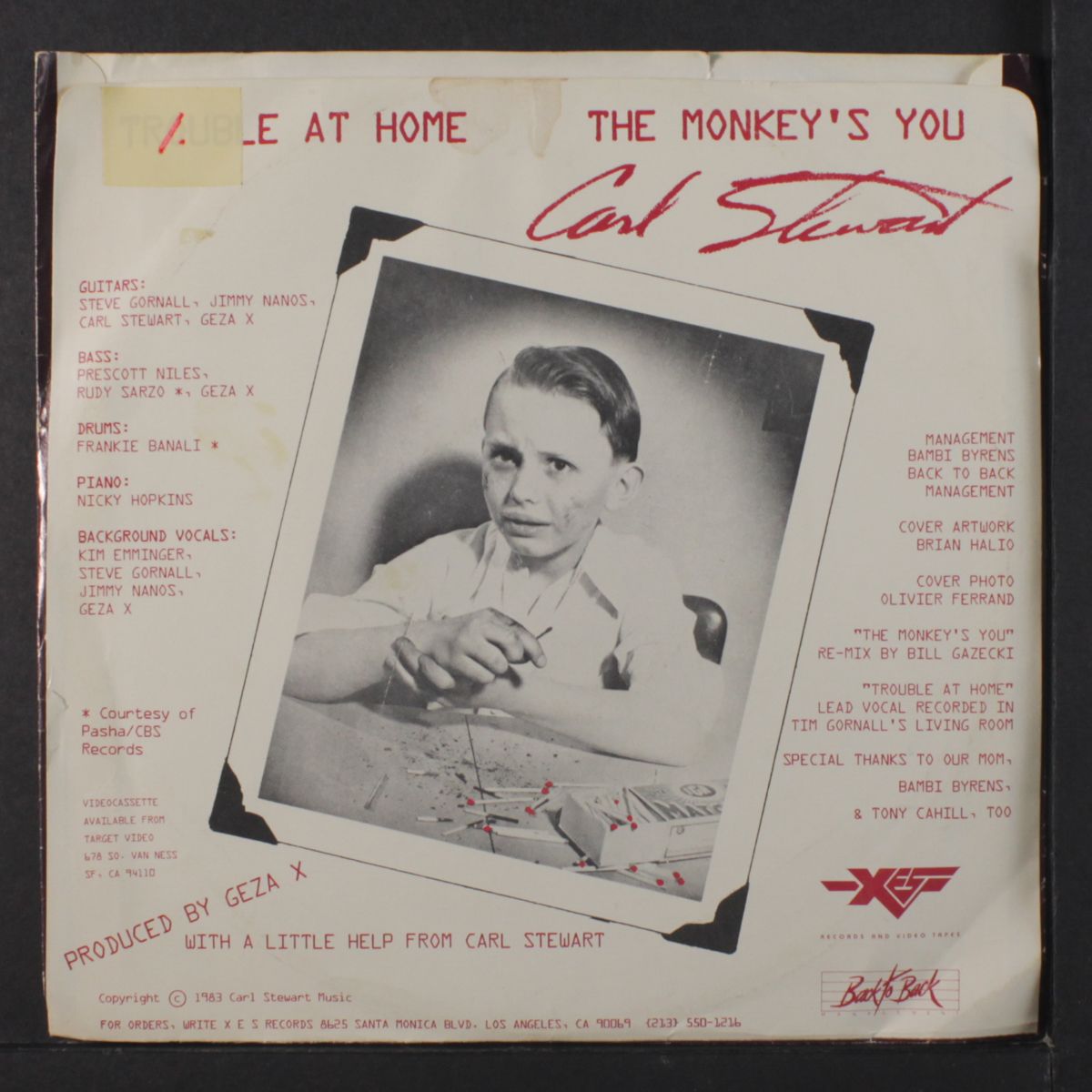 trouble at home / the monkey's you by CARL STEWART