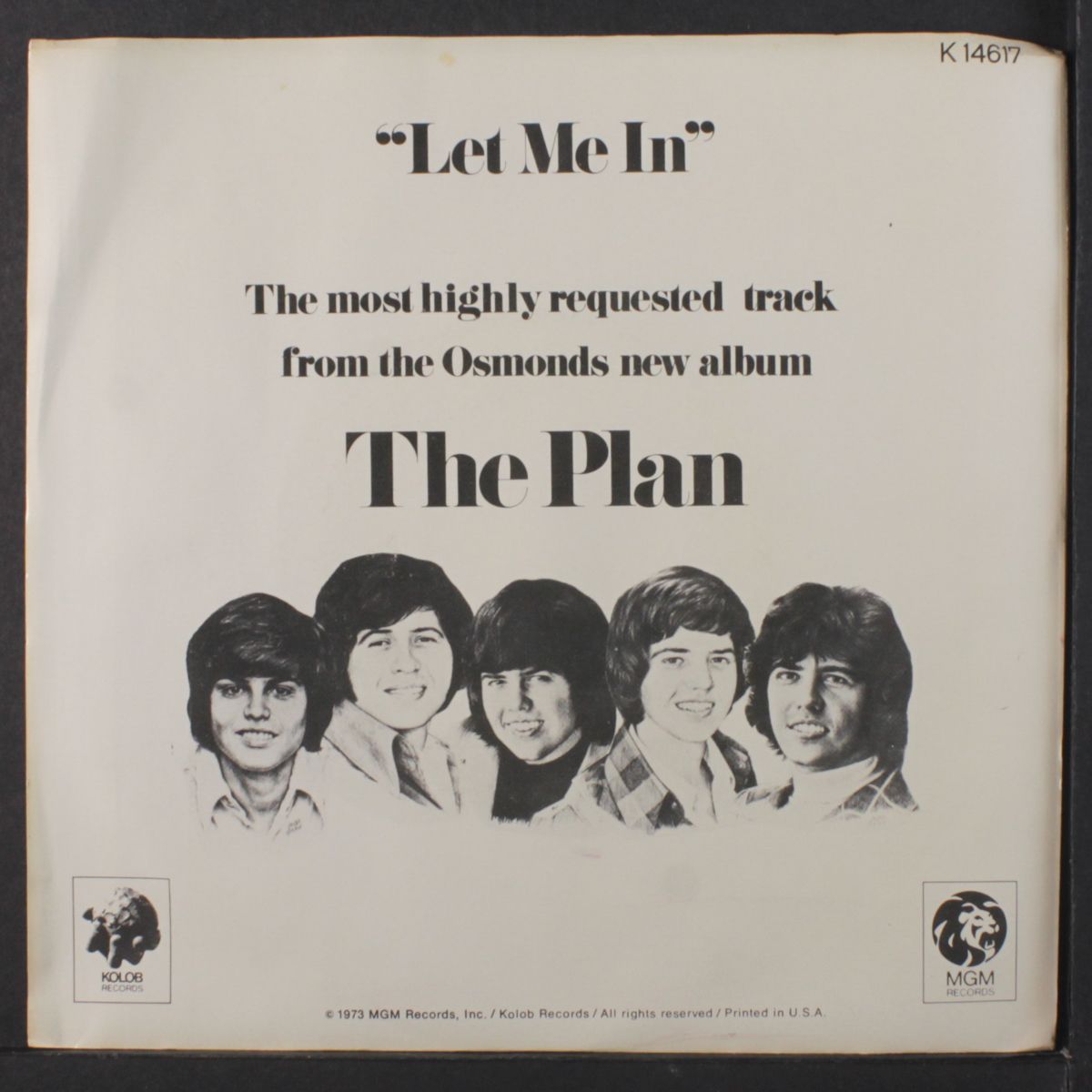 let me in / one way ticket to anywhere by OSMONDS