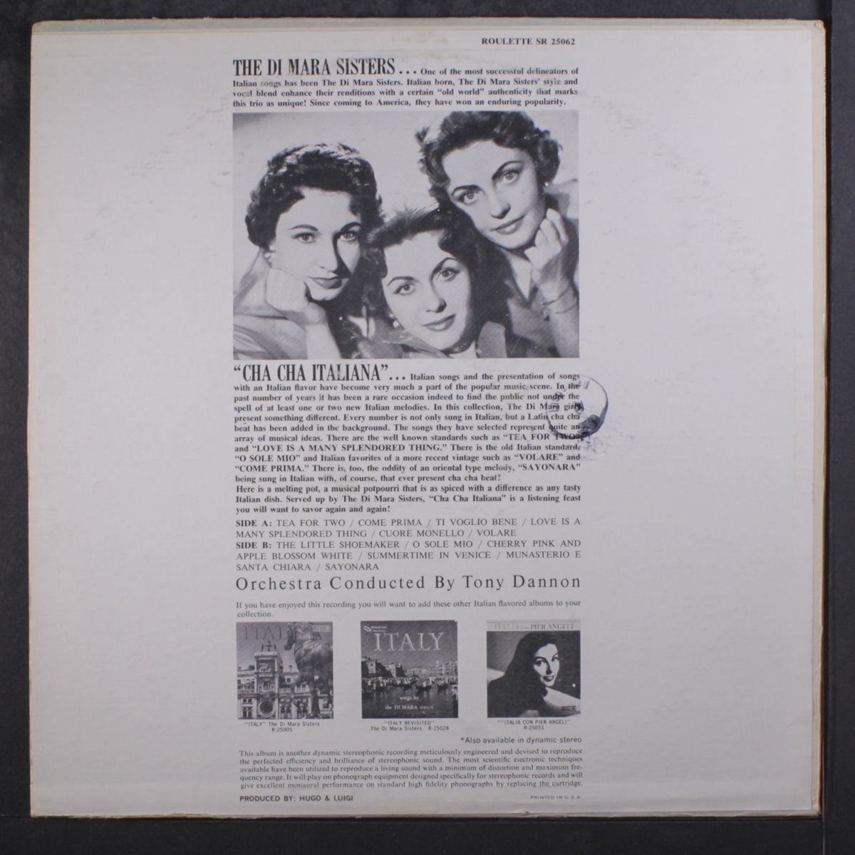 cha cha italiana by DI MARA SISTERS