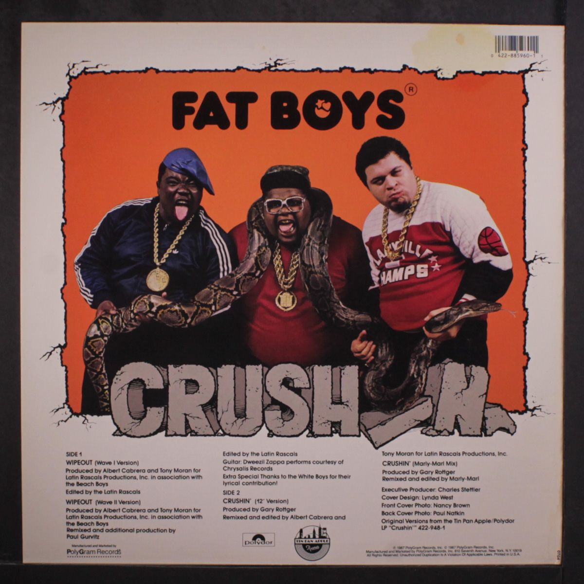 wipeout / crushin' by FAT BOYS