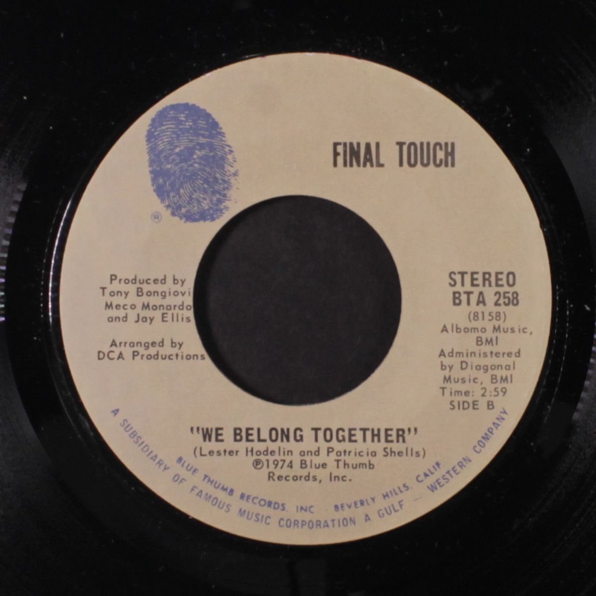 it's spinning love / we belong together by FINAL TOUCH