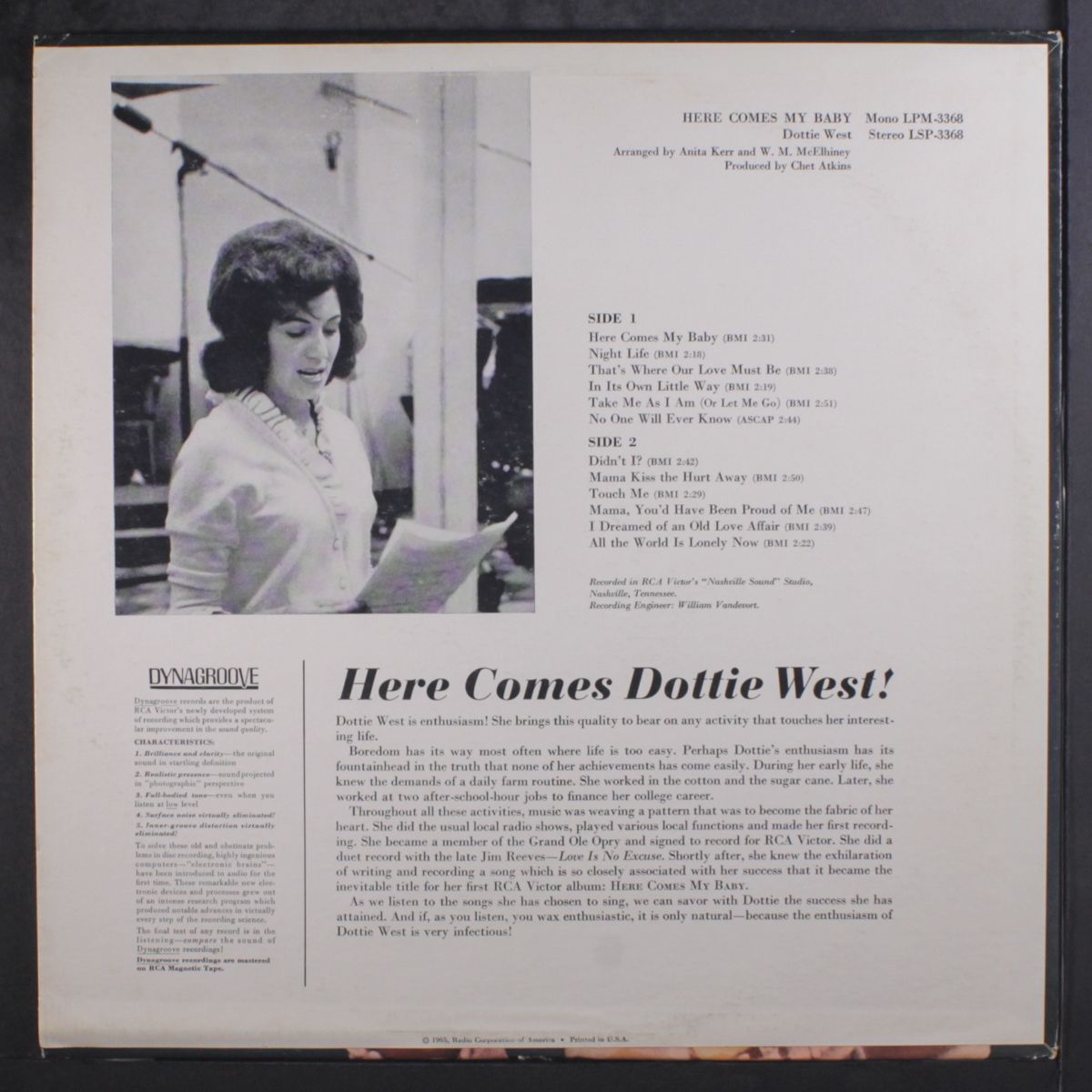 here comes my baby by DOTTIE WEST