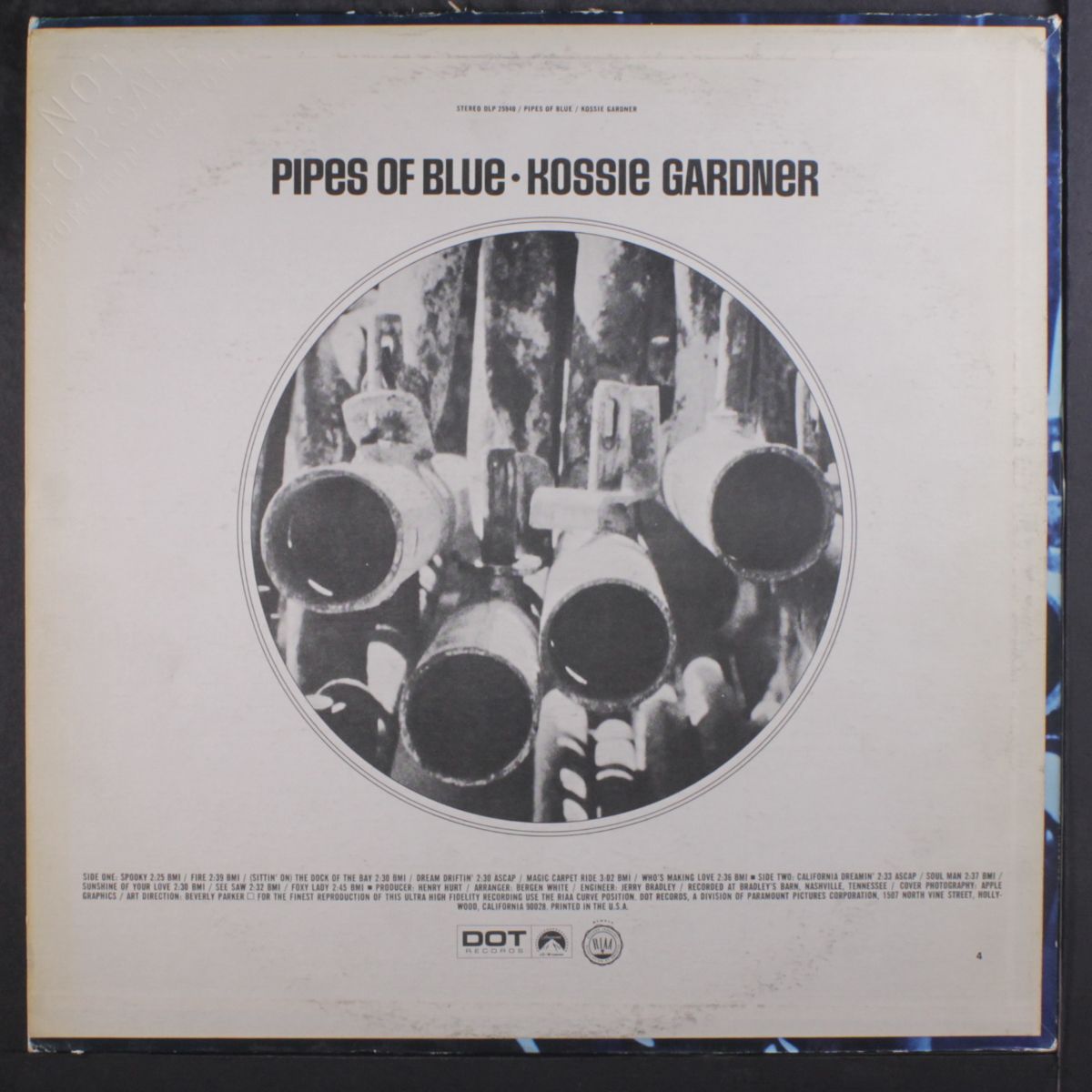 pipes of blue by KOSSIE GARDNER