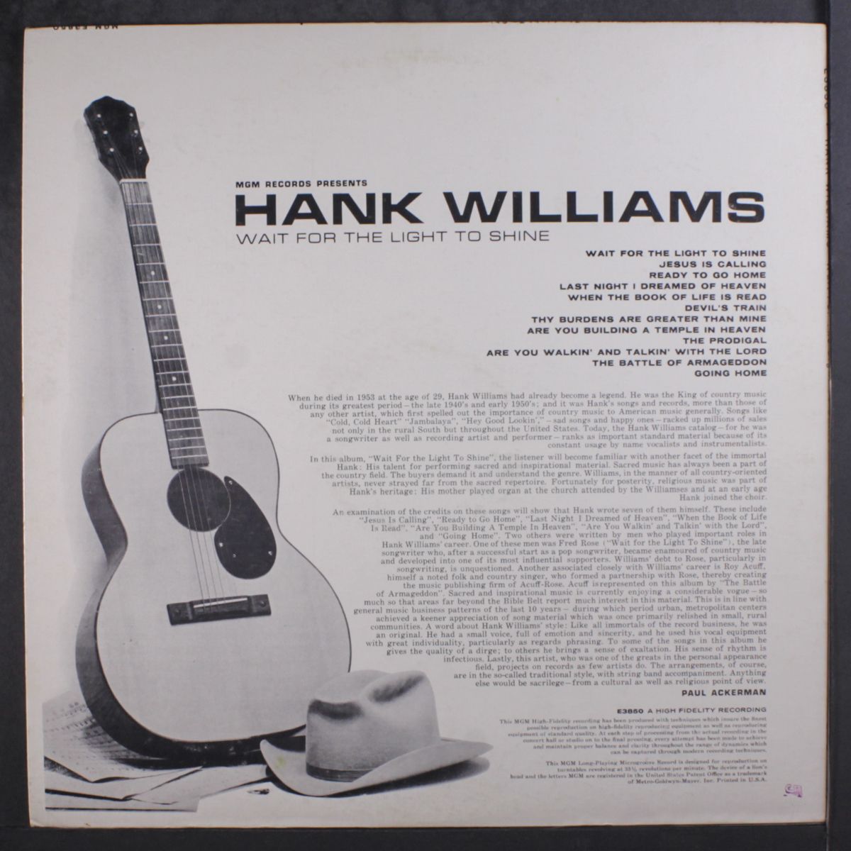 wait for the light to shine... by HANK WILLIAMS
