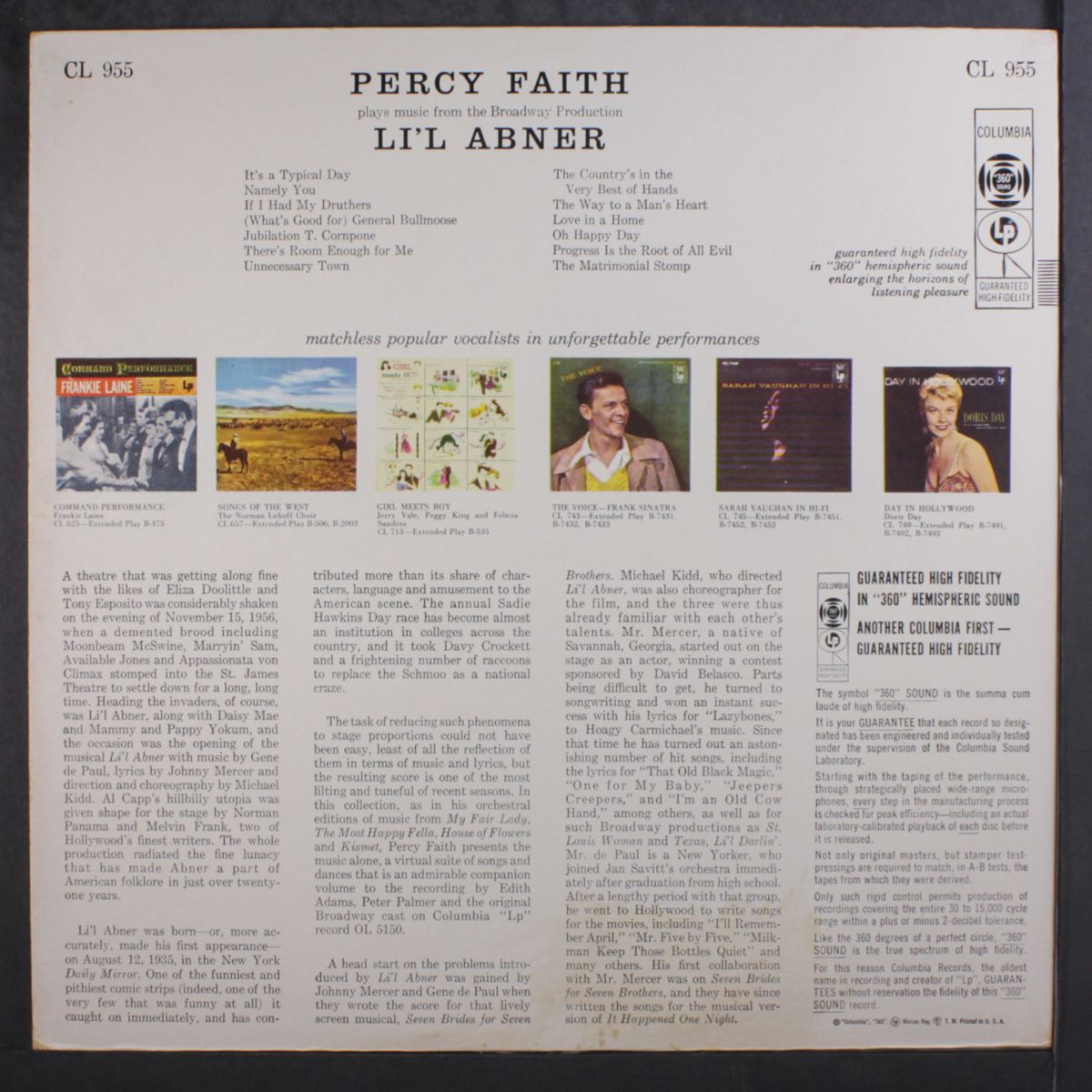 li'l abner by PERCY FAITH