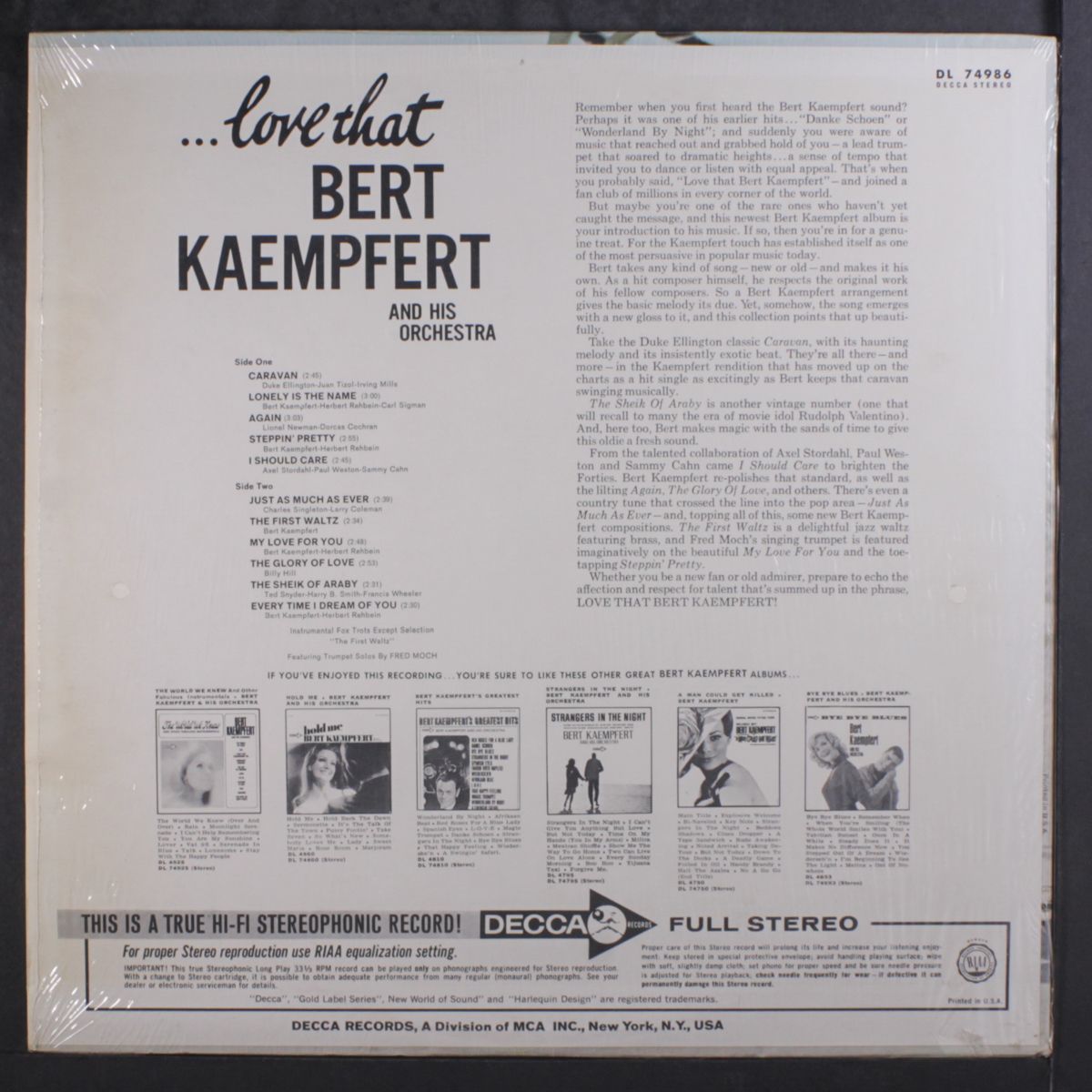 love that by BERT KAEMPFERT