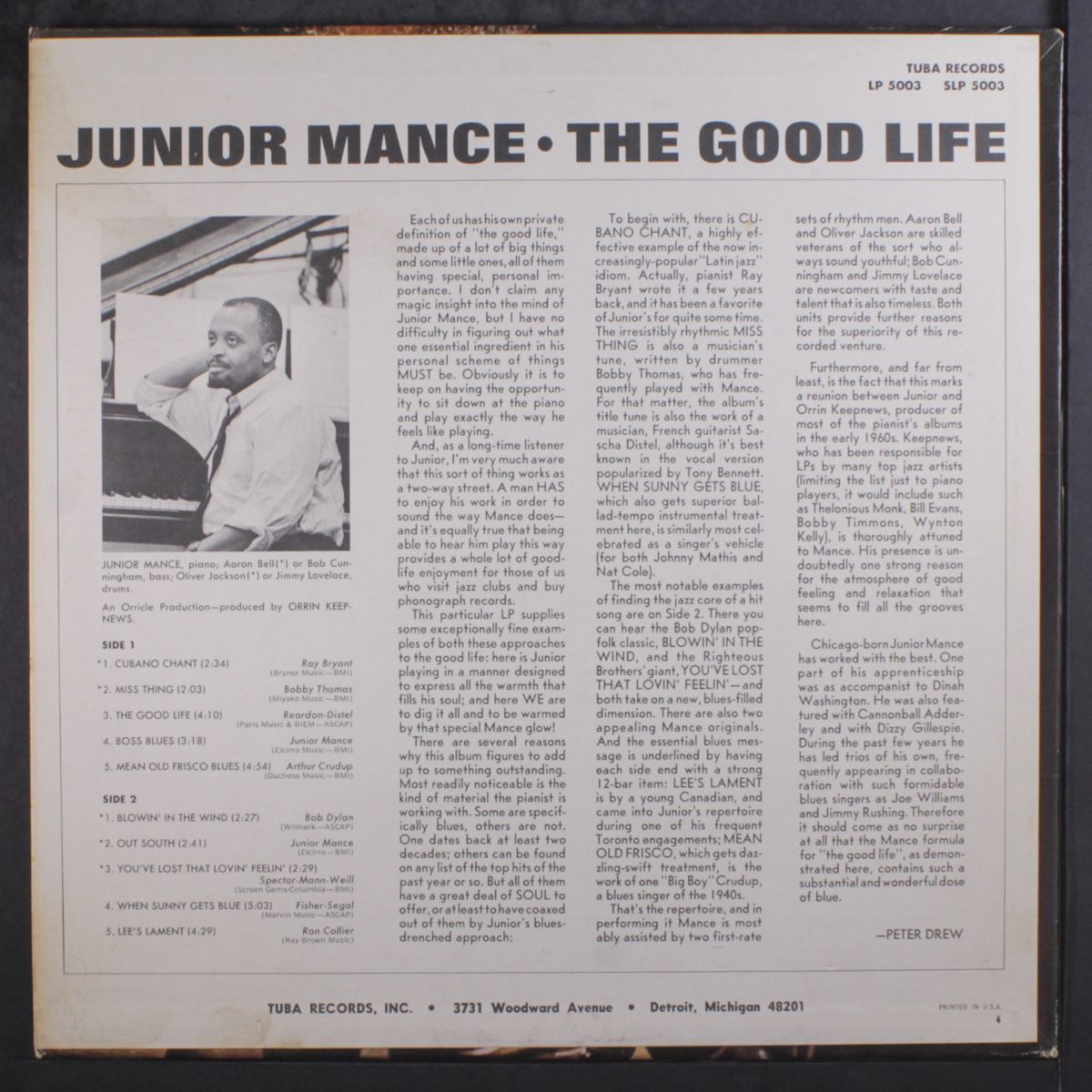 the good life by JUNIOR MANCE