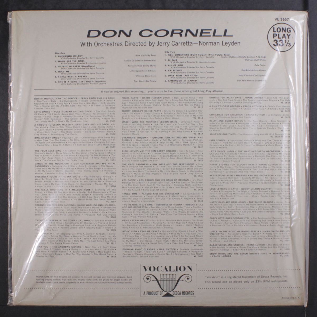 don cornell by DON CORNELL